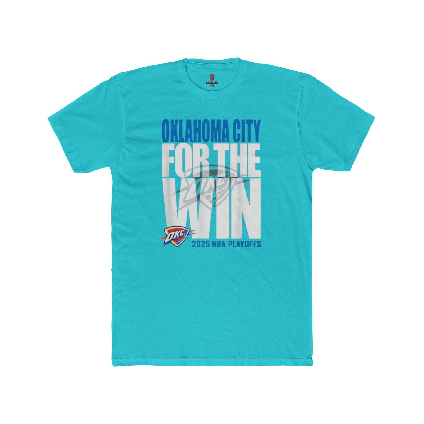 Adult OKC Thunder For The Win Unisex Cotton Crew Tee
