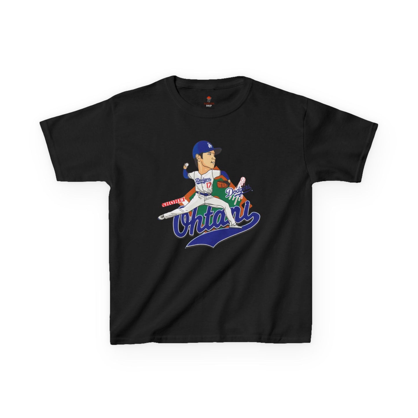 Kids Baseball Ohtani Tee, Youth Sports Shirt, Childrens Team Apparel, Baseball Fan Gift, Activewear for Boys and Girls