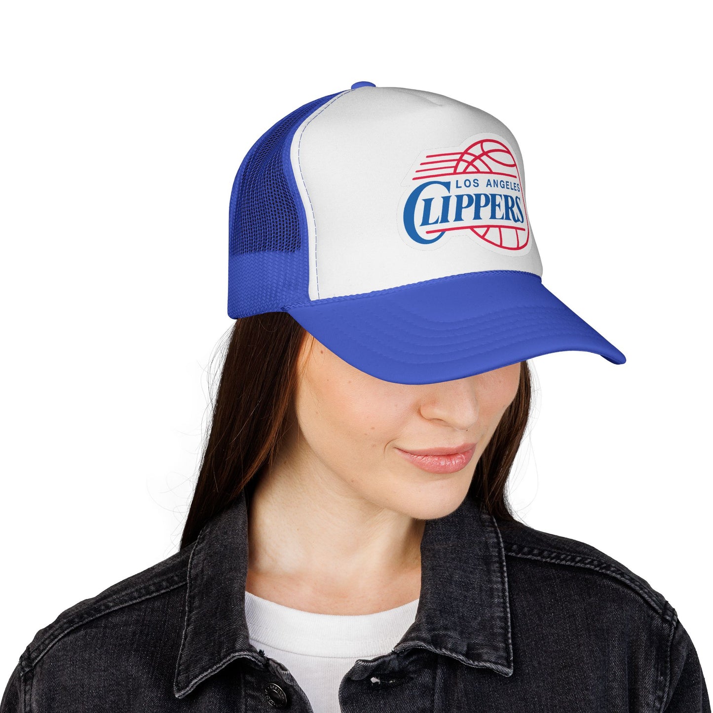 LA Clippers Trucker Cap - Sporty Mesh Hat, Perfect for Game Day, NBA Fans, Gifts for Basketball Lovers, Summer Wear
