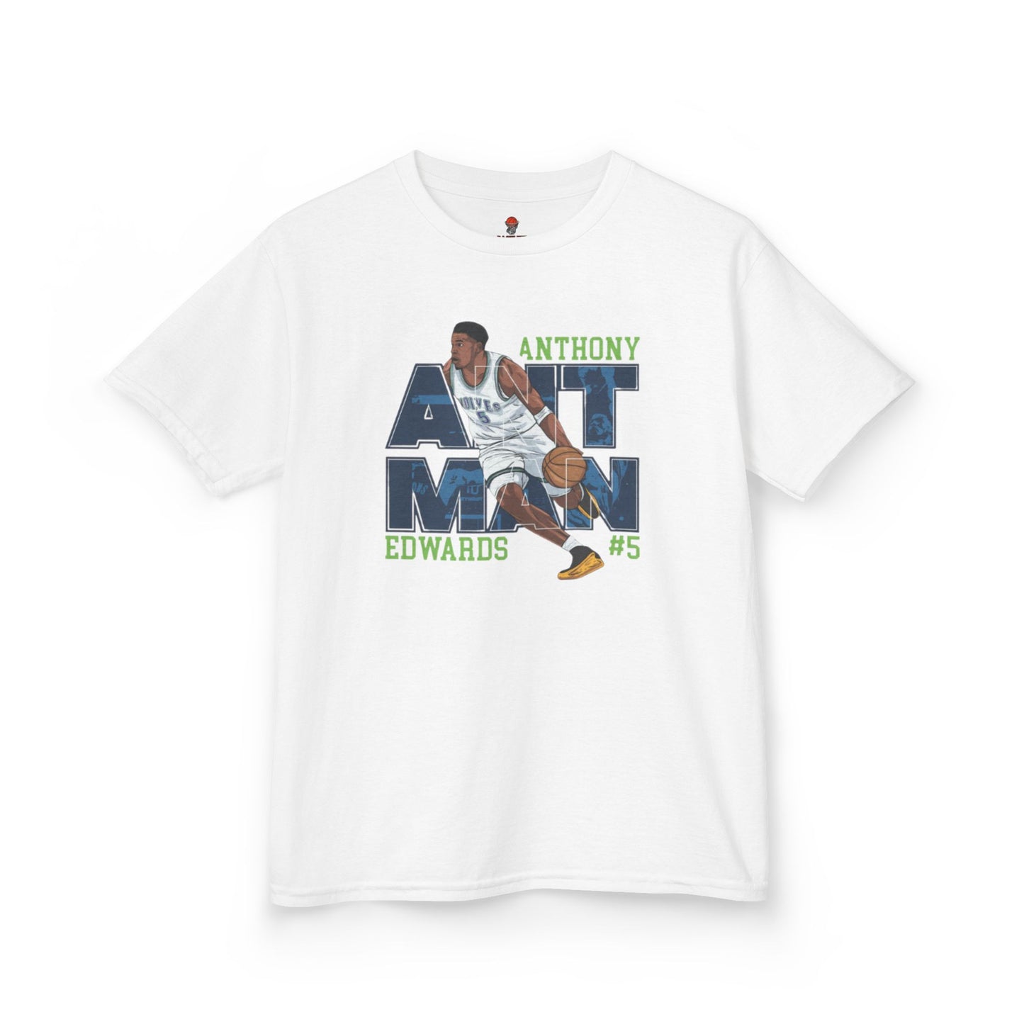 Kids Basketball Fan Tee, Kids Sport Shirt, Anthony Edwards #5 Jersey, Basketball Clothing, Personalized Kids Apparel