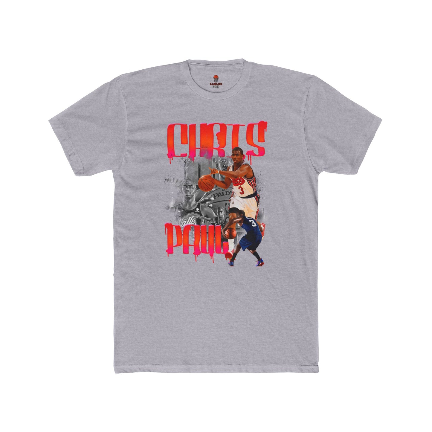 Adult Chris Paul Unisex Cotton Crew Tee, Basketball Shirt, Sports Apparel, Gift for Fans, Casual Style, Team Spirit