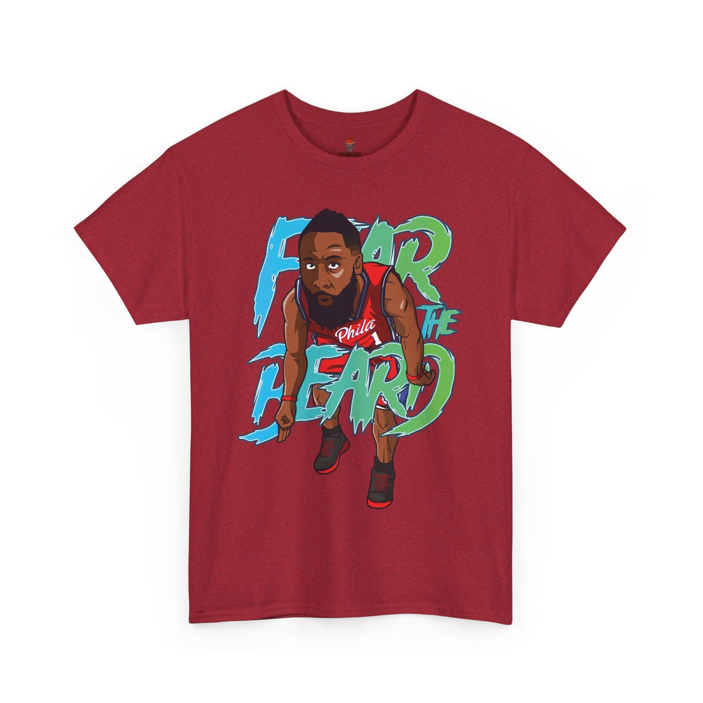 Adult Fear The Beard Harden Unisex Heavy Cotton Tee - Basketball Inspired Apparel