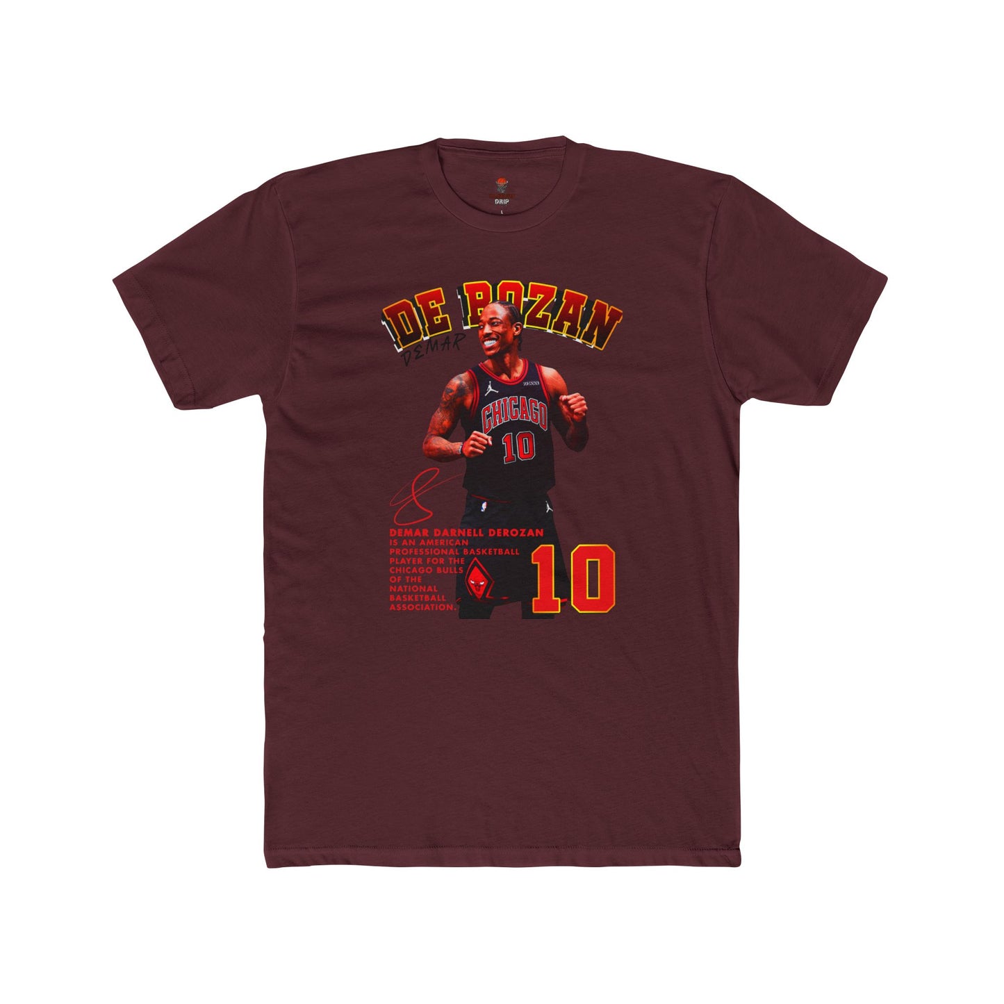 Adult Derozan Basketball Graphic Tee, Unisex Cotton Crew Shirt, Sports Fan Gift, Athletes Apparel, Retro Sportswear, Game Day Top