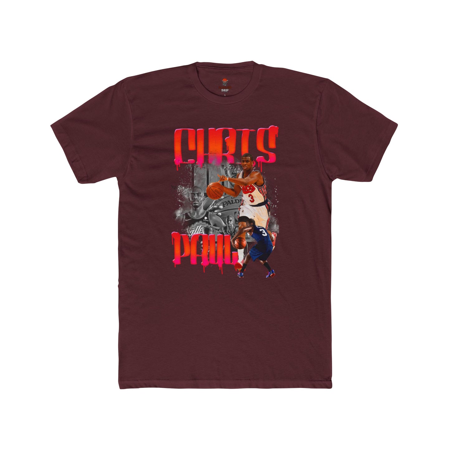 Adult Chris Paul Unisex Cotton Crew Tee, Basketball Shirt, Sports Apparel, Gift for Fans, Casual Style, Team Spirit