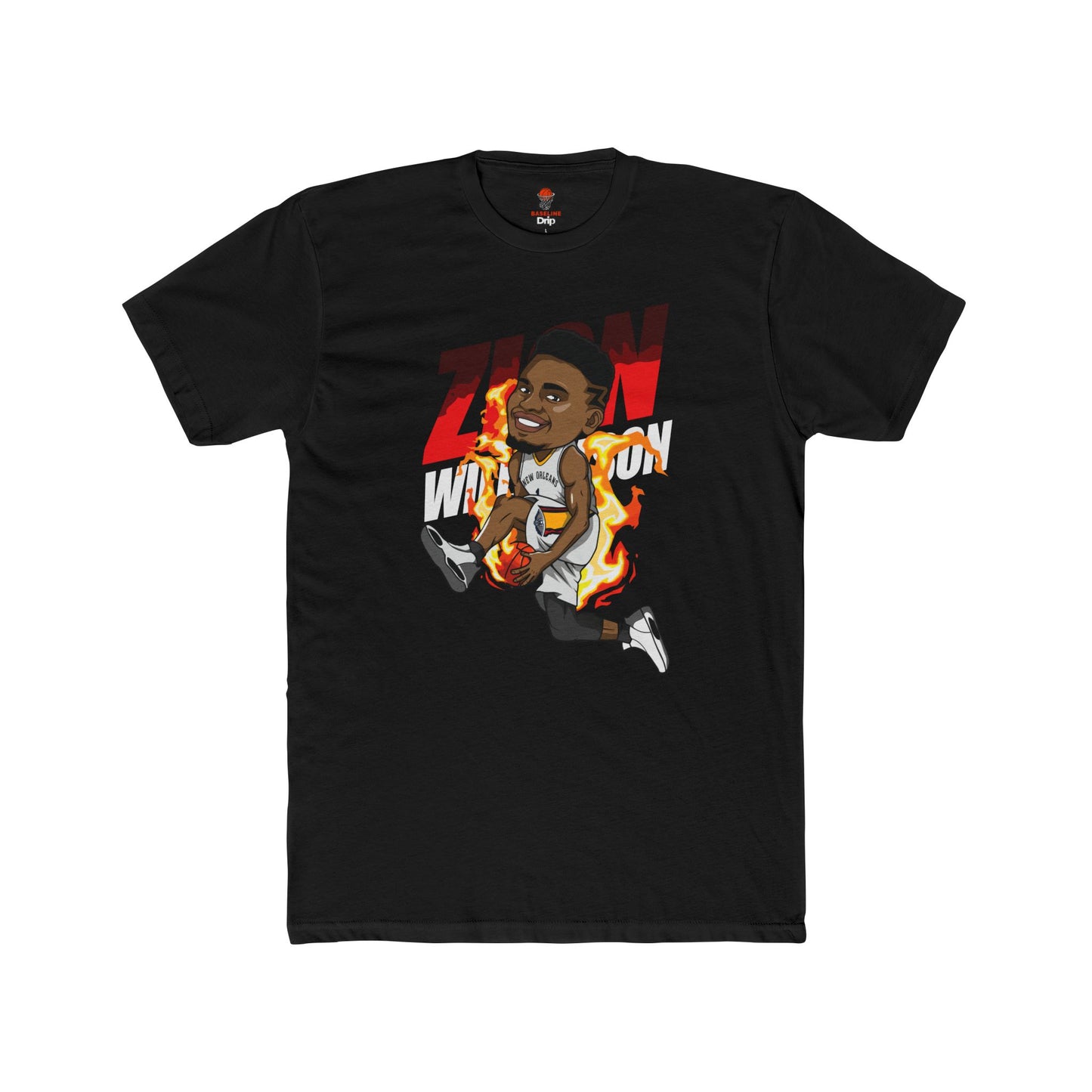 Adult Zion Will Unisex Cotton Crew Tee - Perfect for Basketball Fans