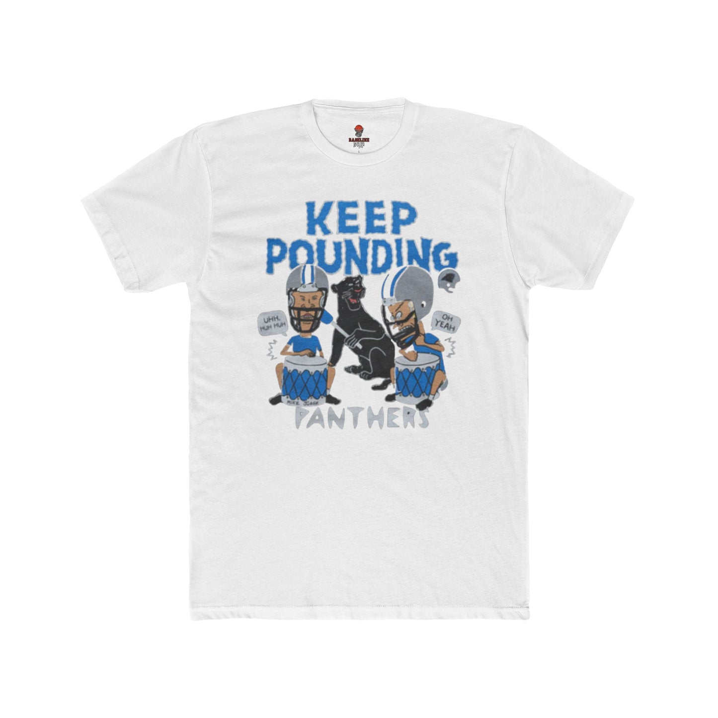Adult Panthers Football Graphic Tee, Keep Pounding Cotton T-Shirt, Unisex Sports Apparel, Game Day Shirt, Fan Gift, Casual Outfit