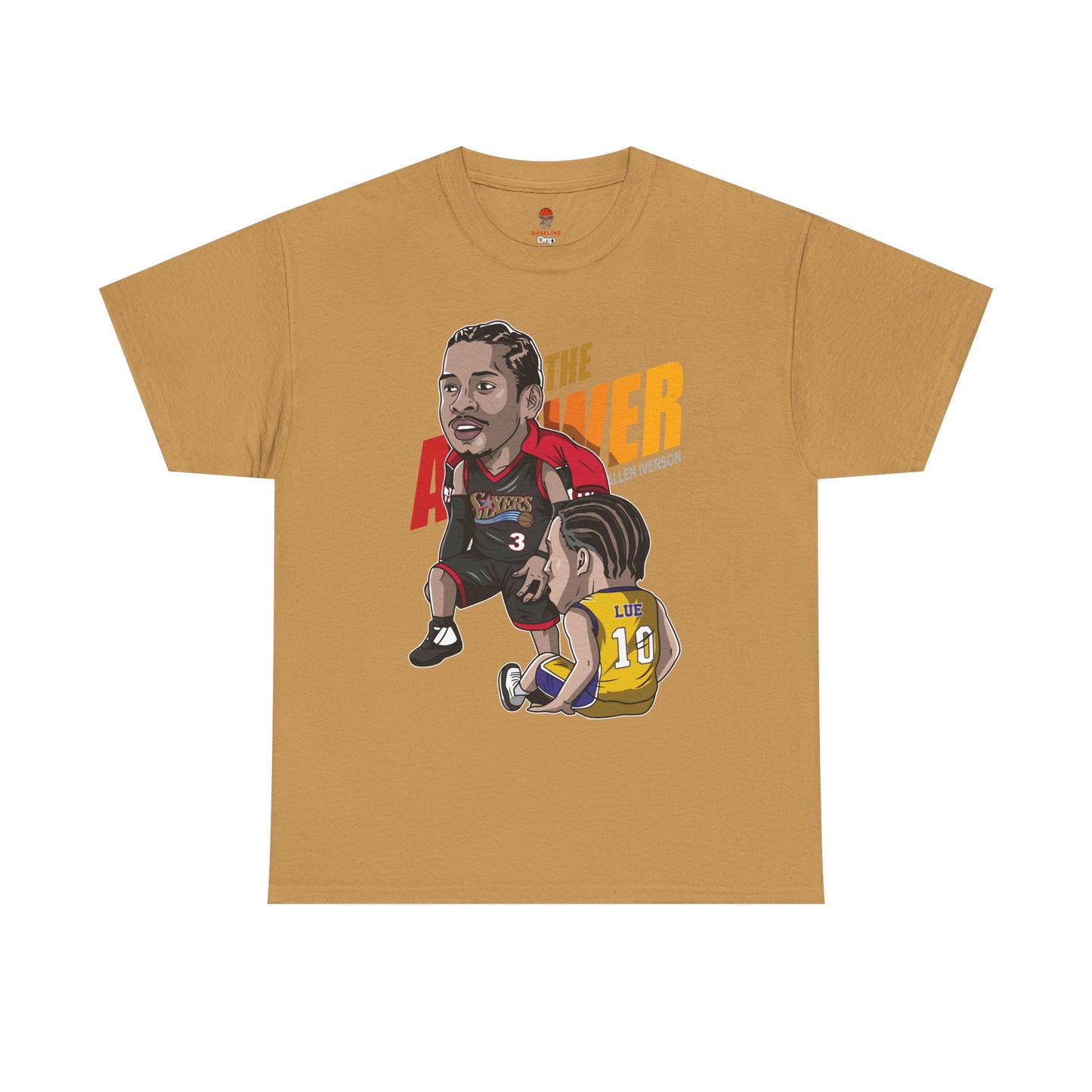 Adult The Answer Stepover Retro Unisex Heavy Cotton Tee - Basketball Inspired Apparel
