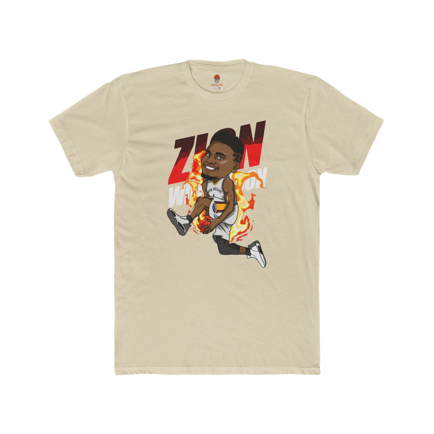 Adult Zion Will Unisex Cotton Crew Tee - Perfect for Basketball Fans