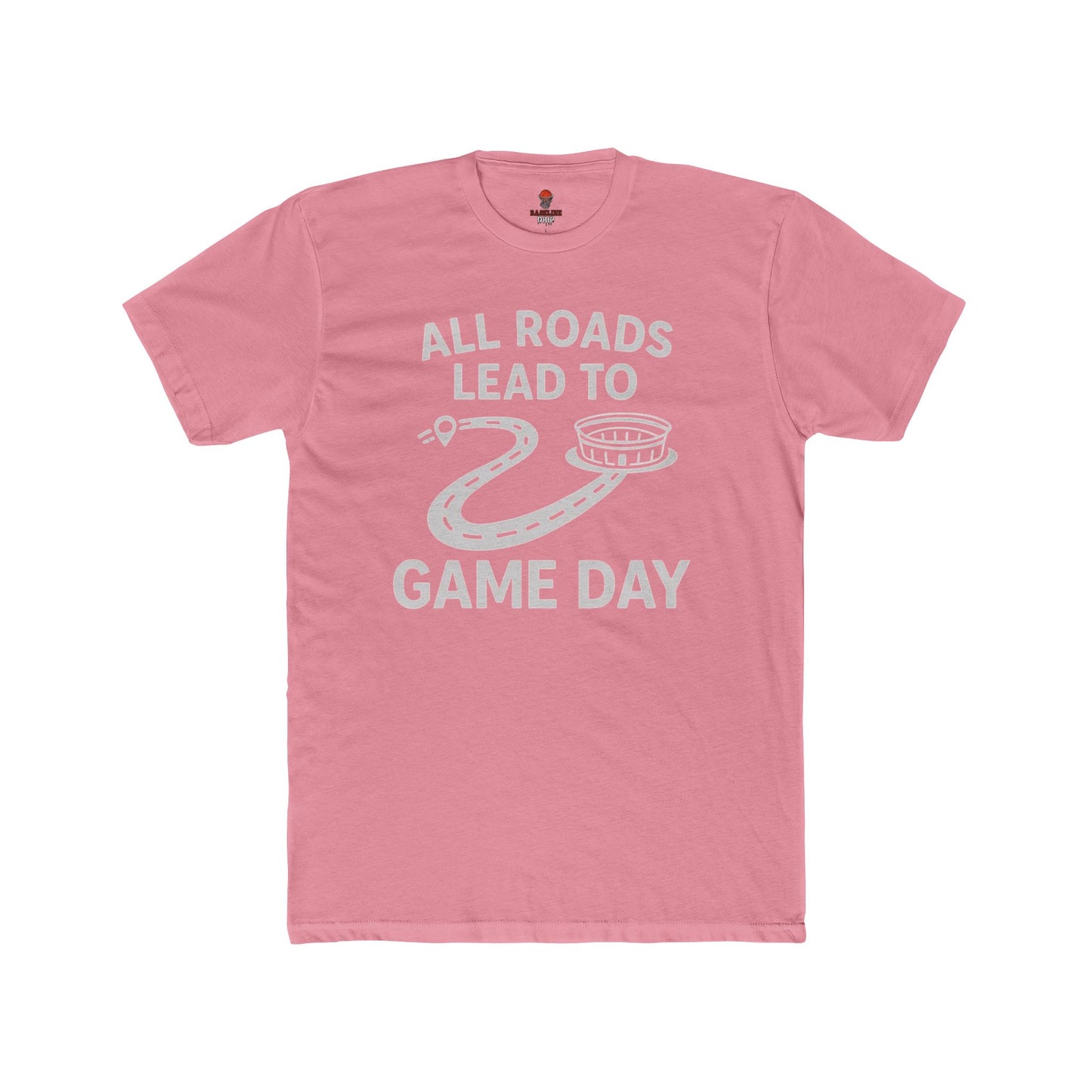 Adult Graphic Tee: Game Day All Roads Unisex Cotton Crew Tee