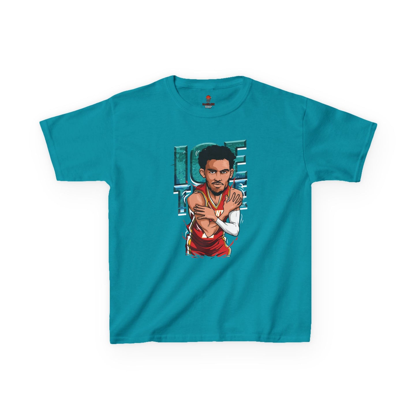 Kids Basketball Tee - Ice Time Unisex Cotton Crew