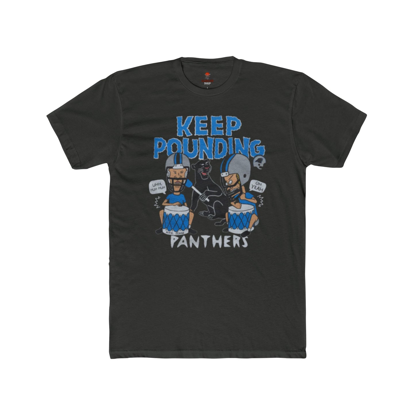 Adult Panthers Football Graphic Tee, Keep Pounding Cotton T-Shirt, Unisex Sports Apparel, Game Day Shirt, Fan Gift, Casual Outfit