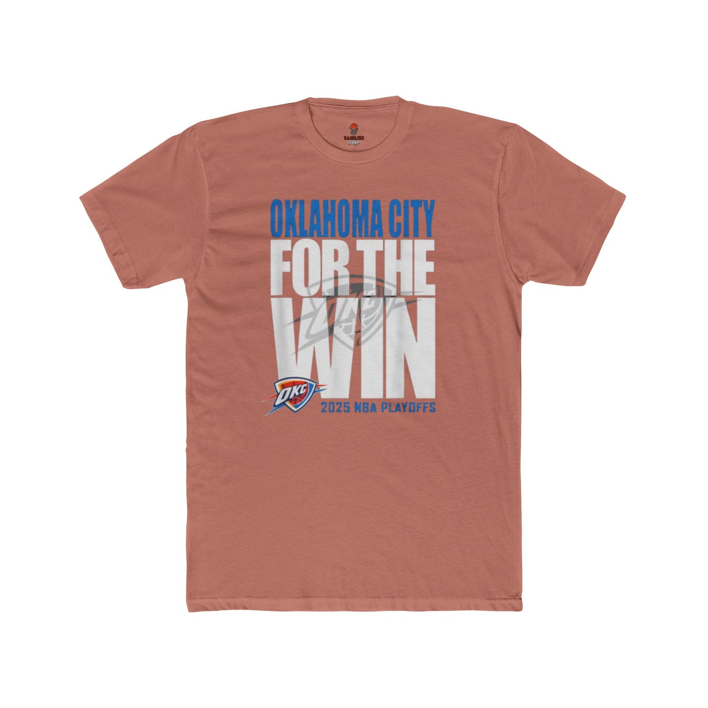 Adult OKC Thunder For The Win Unisex Cotton Crew Tee