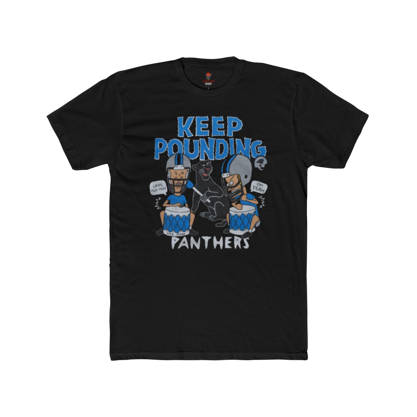 Adult Panthers Football Graphic Tee, Keep Pounding Cotton T-Shirt, Unisex Sports Apparel, Game Day Shirt, Fan Gift, Casual Outfit