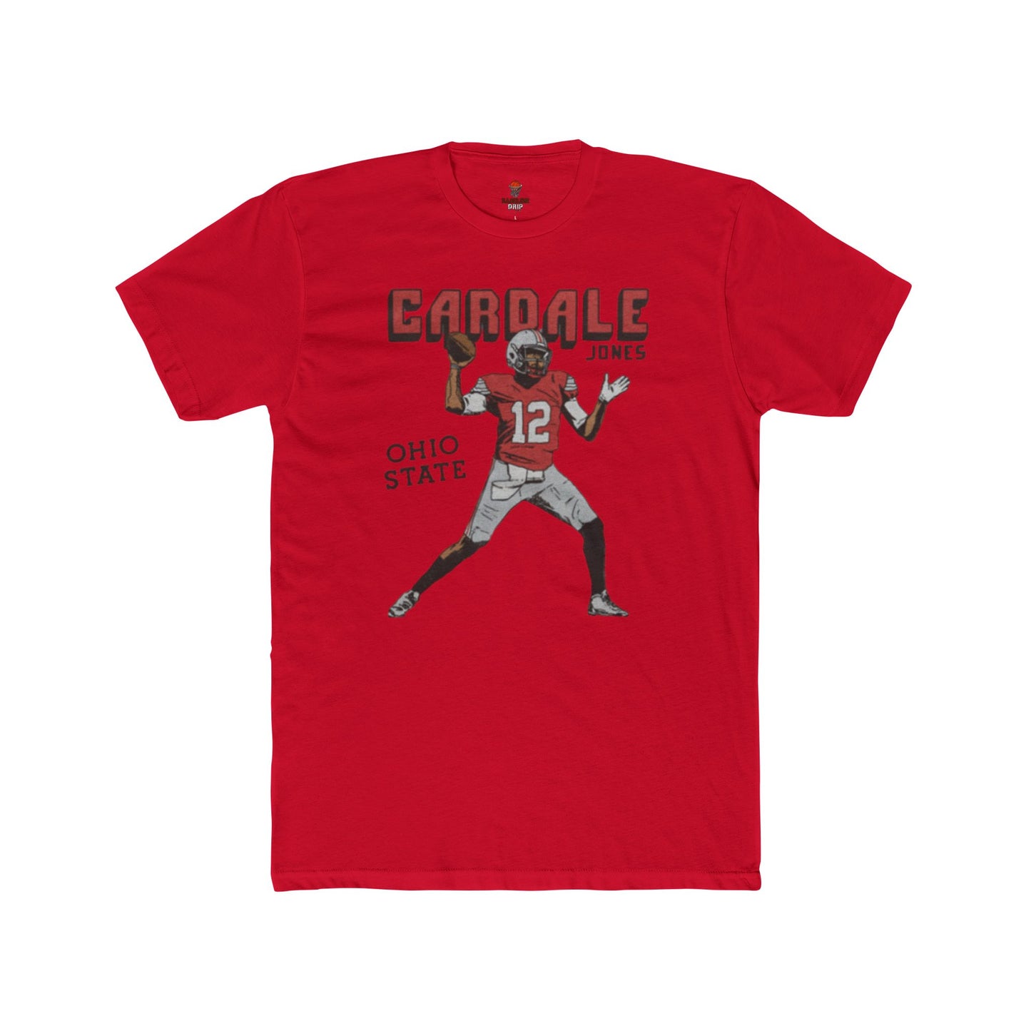 Adult Ohio State Football Tee - Cardale Jones Unisex Crew Shirt, Sports Fan Gift, Game Day Apparel, College Football Merchandise