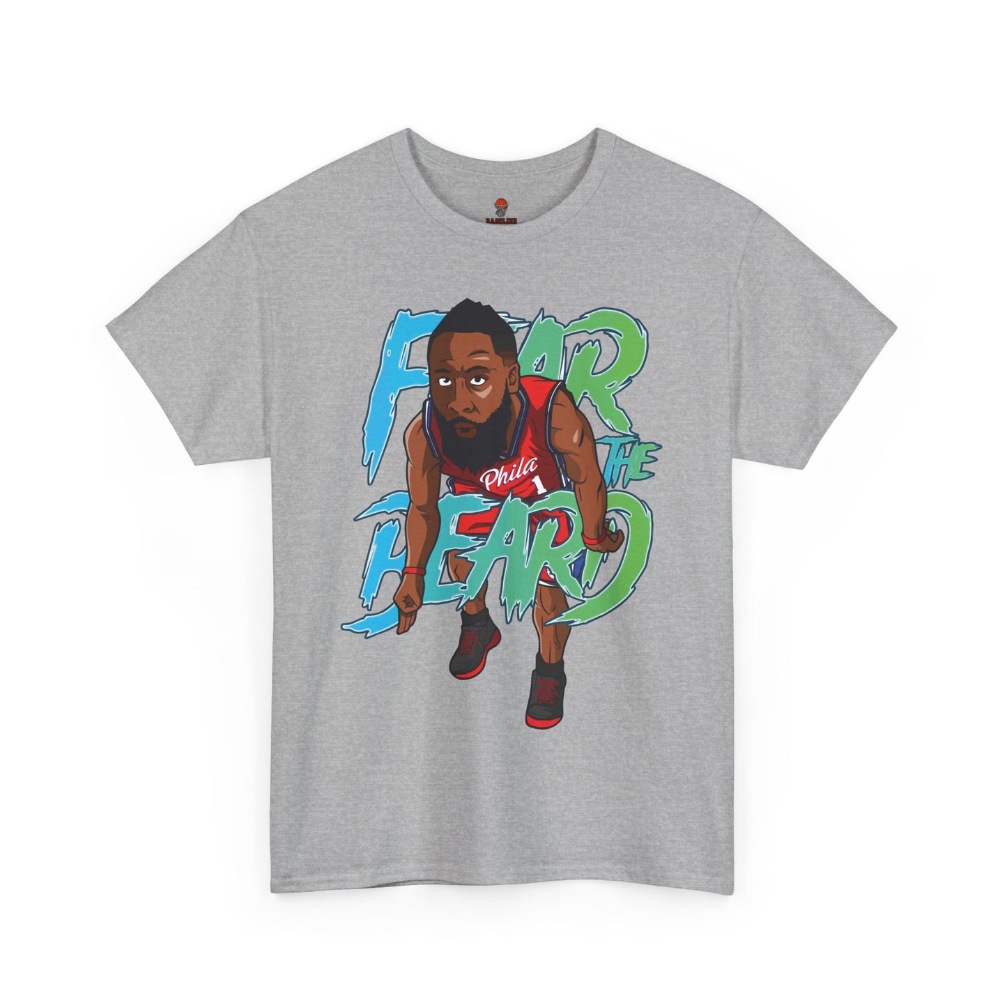 Adult Fear The Beard Harden Unisex Heavy Cotton Tee - Basketball Inspired Apparel
