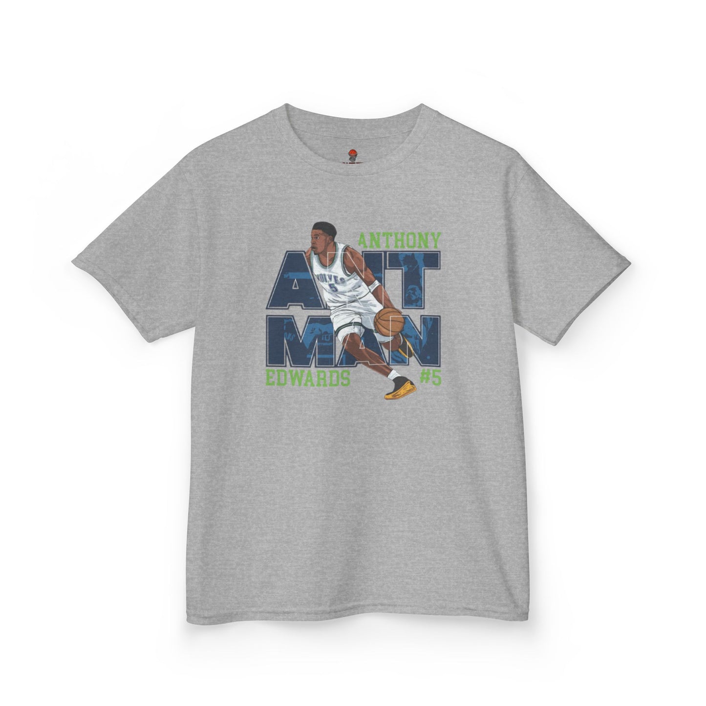Kids Basketball Fan Tee, Kids Sport Shirt, Anthony Edwards #5 Jersey, Basketball Clothing, Personalized Kids Apparel