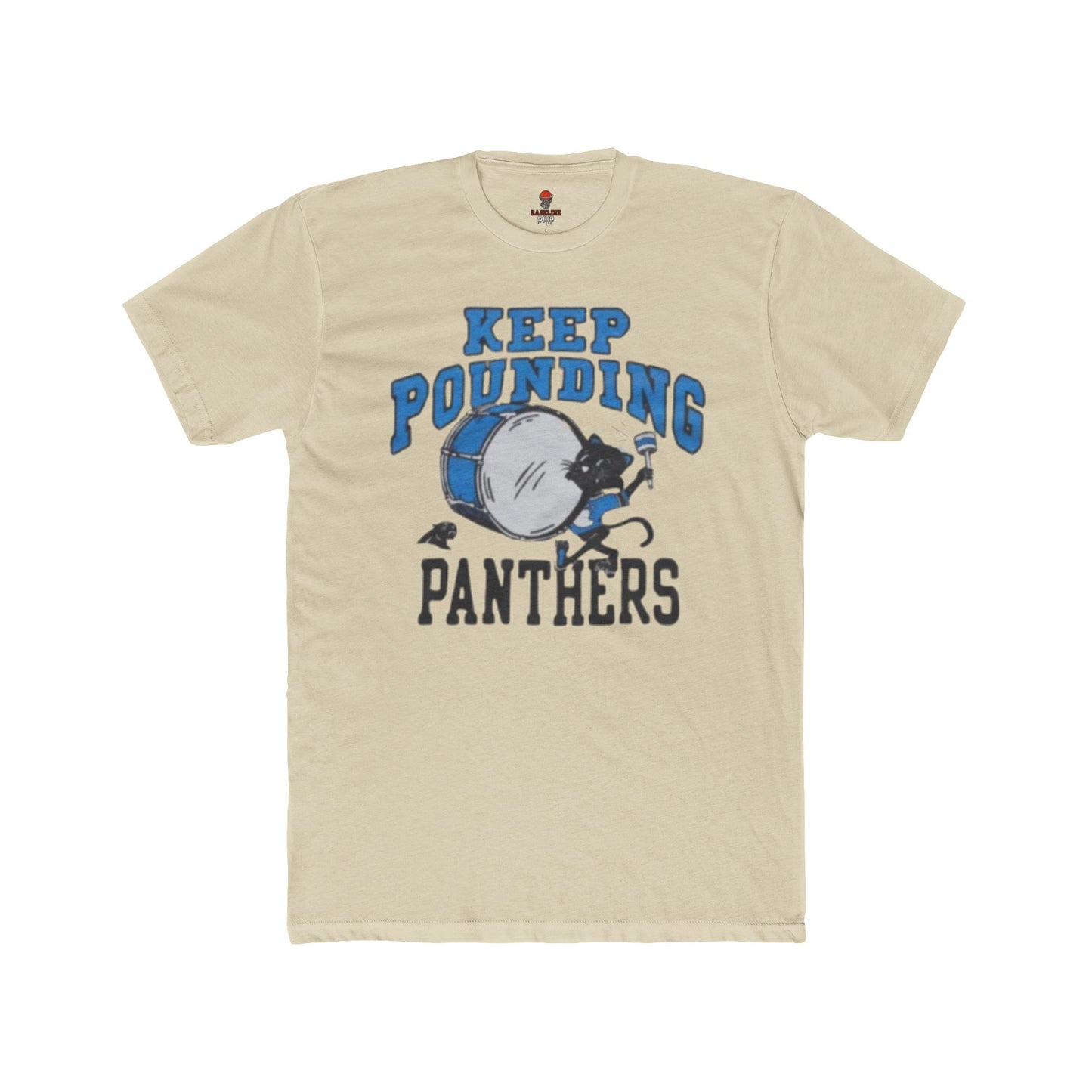 Adult Unisex Cotton Crew Tee with 'Keep Pounding Panthers' – Casual Wear, Gift for Sports Fans, Game Day Shirt, Summer Style, Team Spirit Apparel