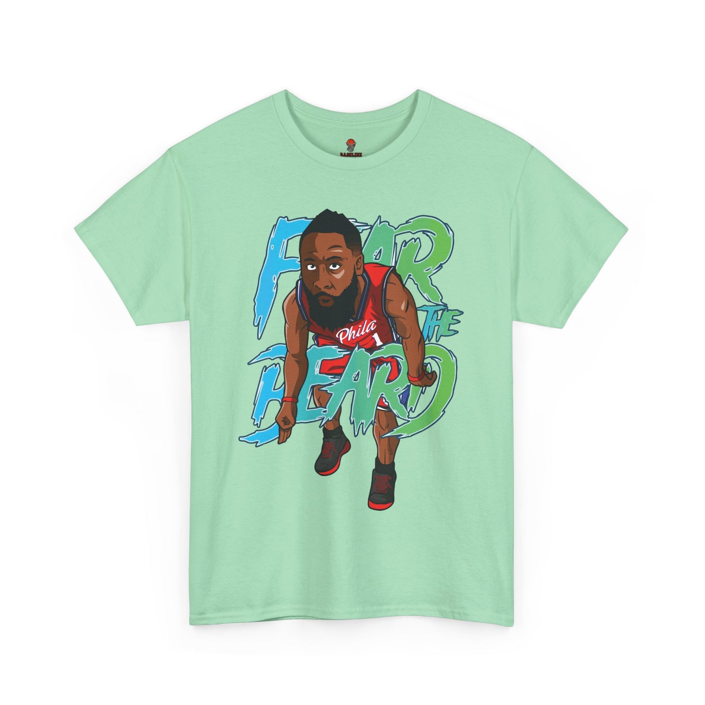 Adult Fear The Beard Harden Unisex Heavy Cotton Tee - Basketball Inspired Apparel