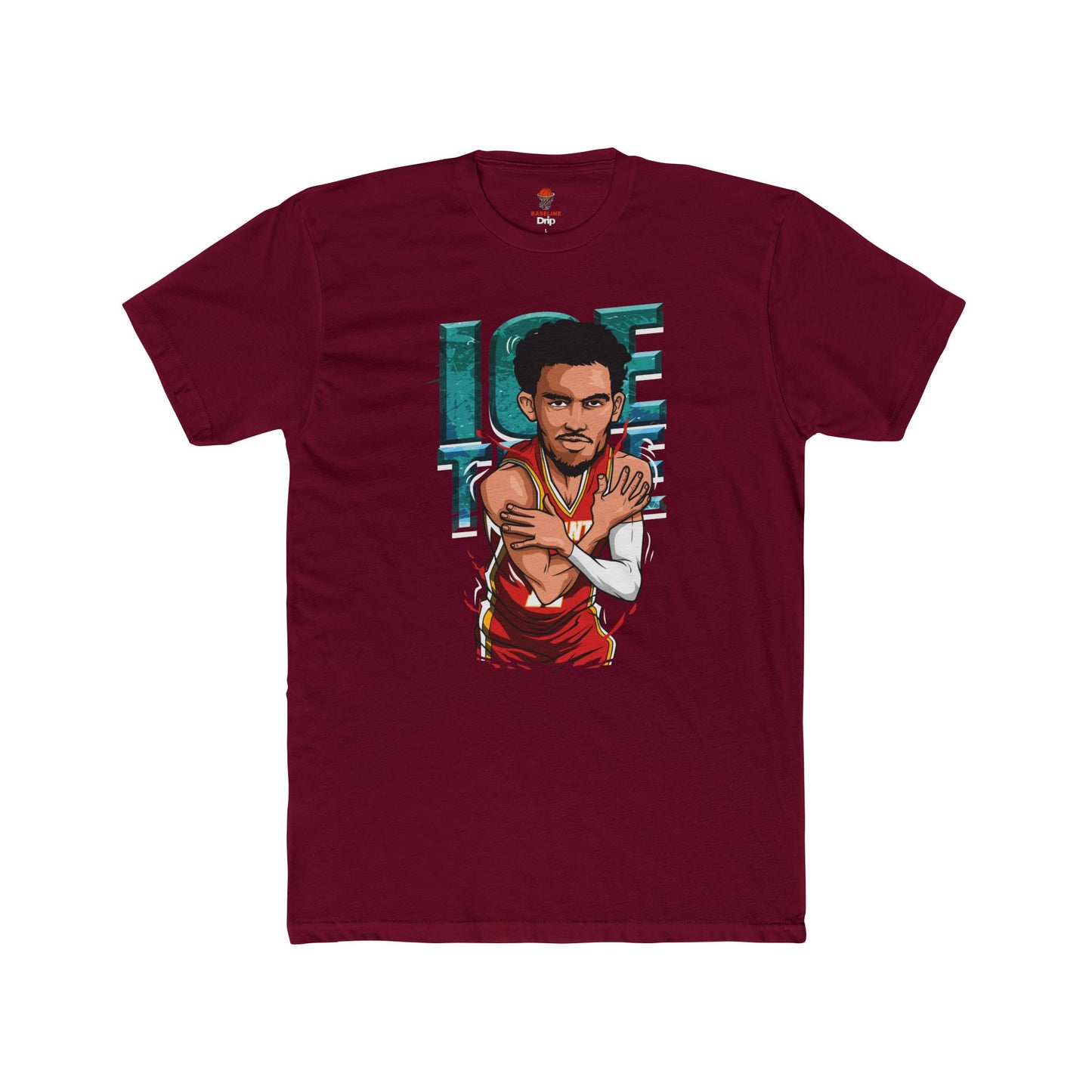 Adult Ice Time Unisex Cotton Crew Tee - Perfect for Basketball Fans