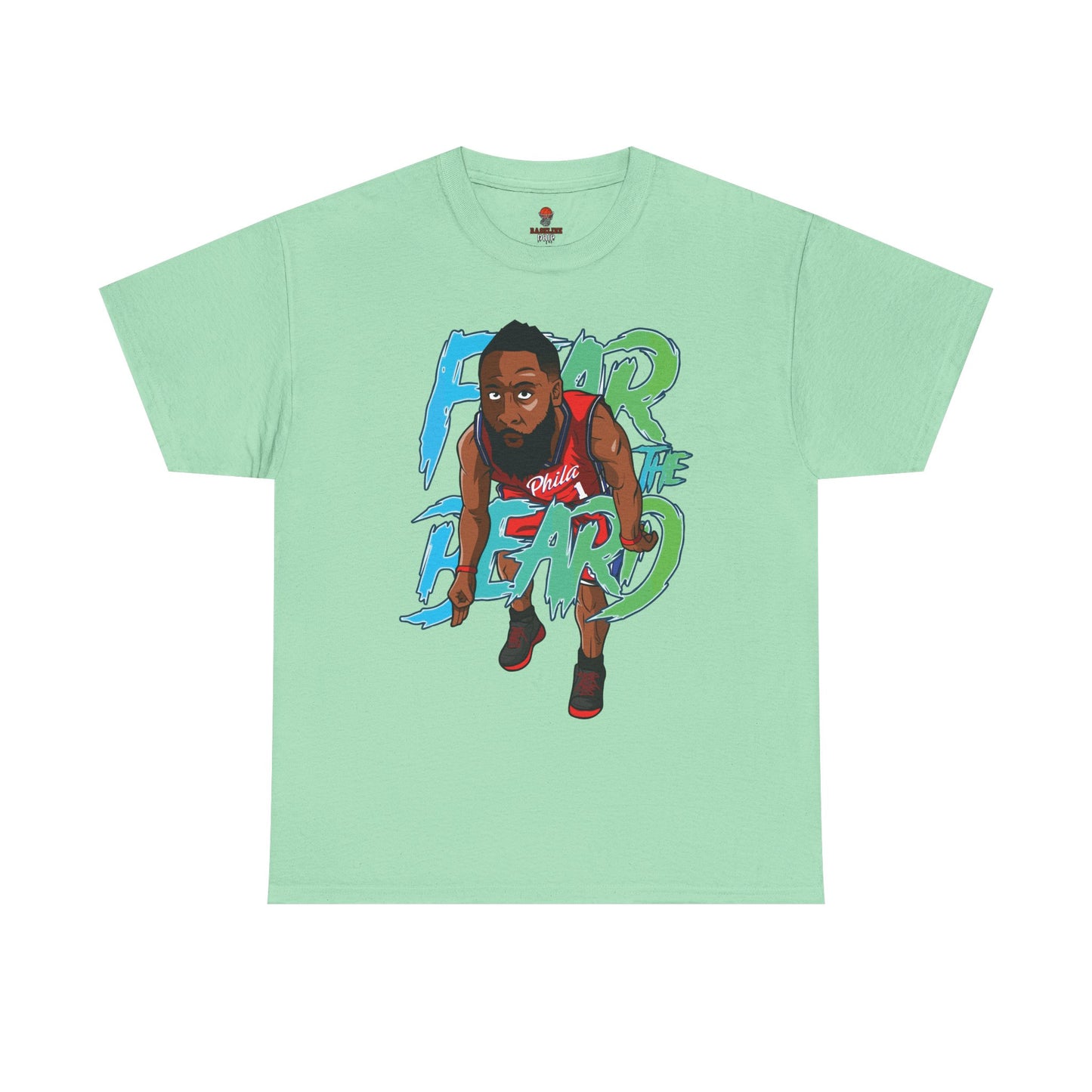 Adult Fear The Beard Harden Unisex Heavy Cotton Tee - Basketball Inspired Apparel