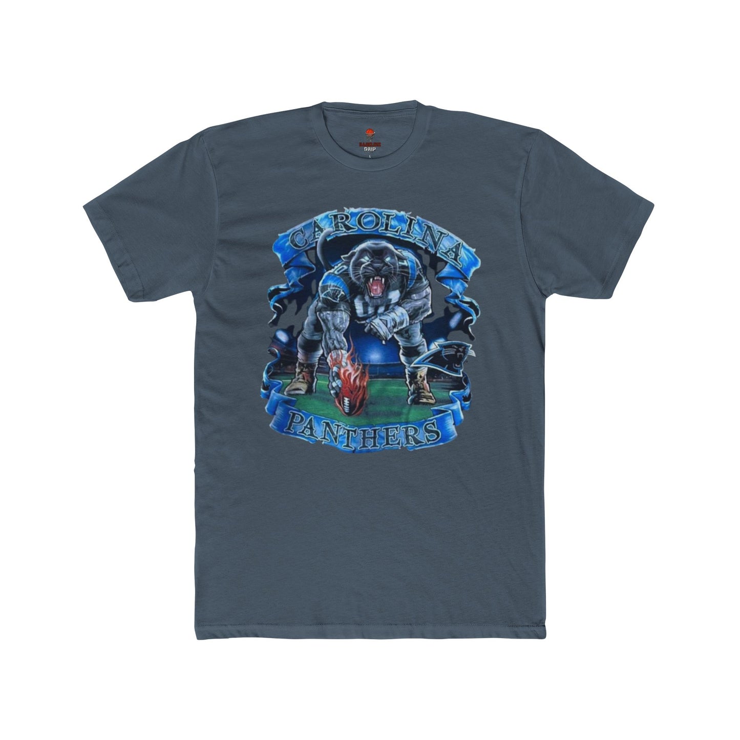 Adult Unisex Cotton Crew Tee with Panther Design, Casual Shirt, Gift for Sports Fans, Graphic Tee, Everyday Wear, Team Apparel