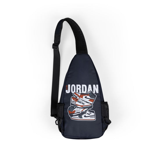 Michael Jordan Chest Bag, Stylish Sling Backpack, Sports Day Essentials, Gift for Sneakers Lovers, Trendy Streetwear Accessory
