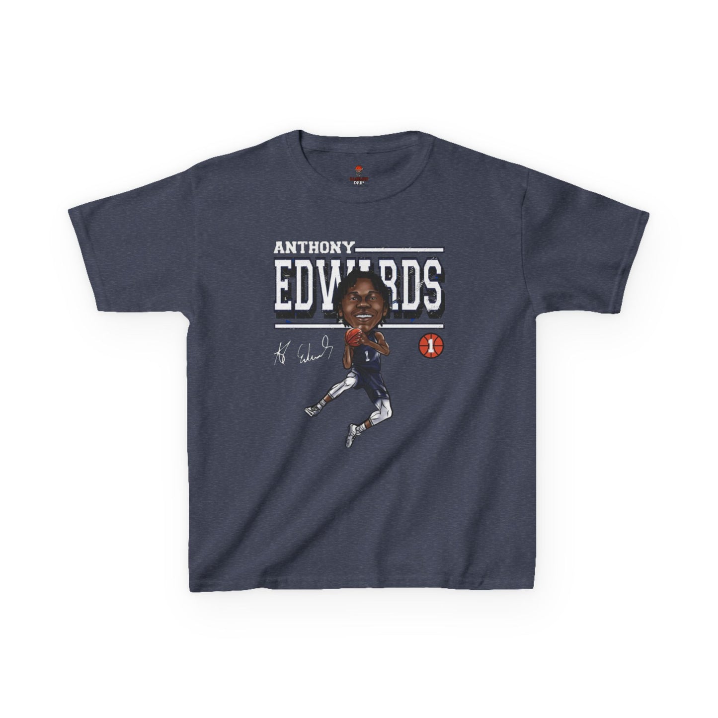 Kids Sporty Graphic Tee, Basketball Fan Shirt, Anthony Edwards Tee, Kids Casual Wear, Sports Gift, Youth T-Shirt