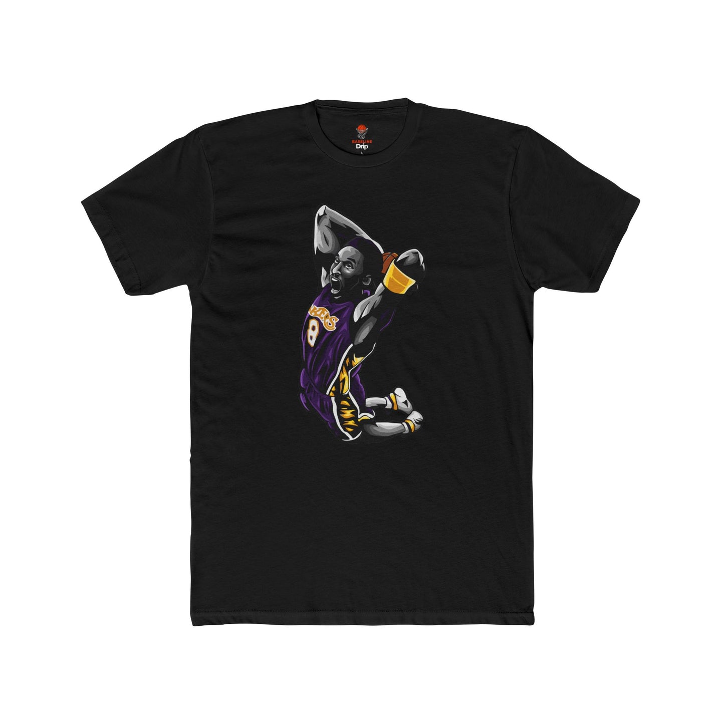 Adult Kobe Bean Unisex Cotton Crew Tee - Perfect for Basketball Fans