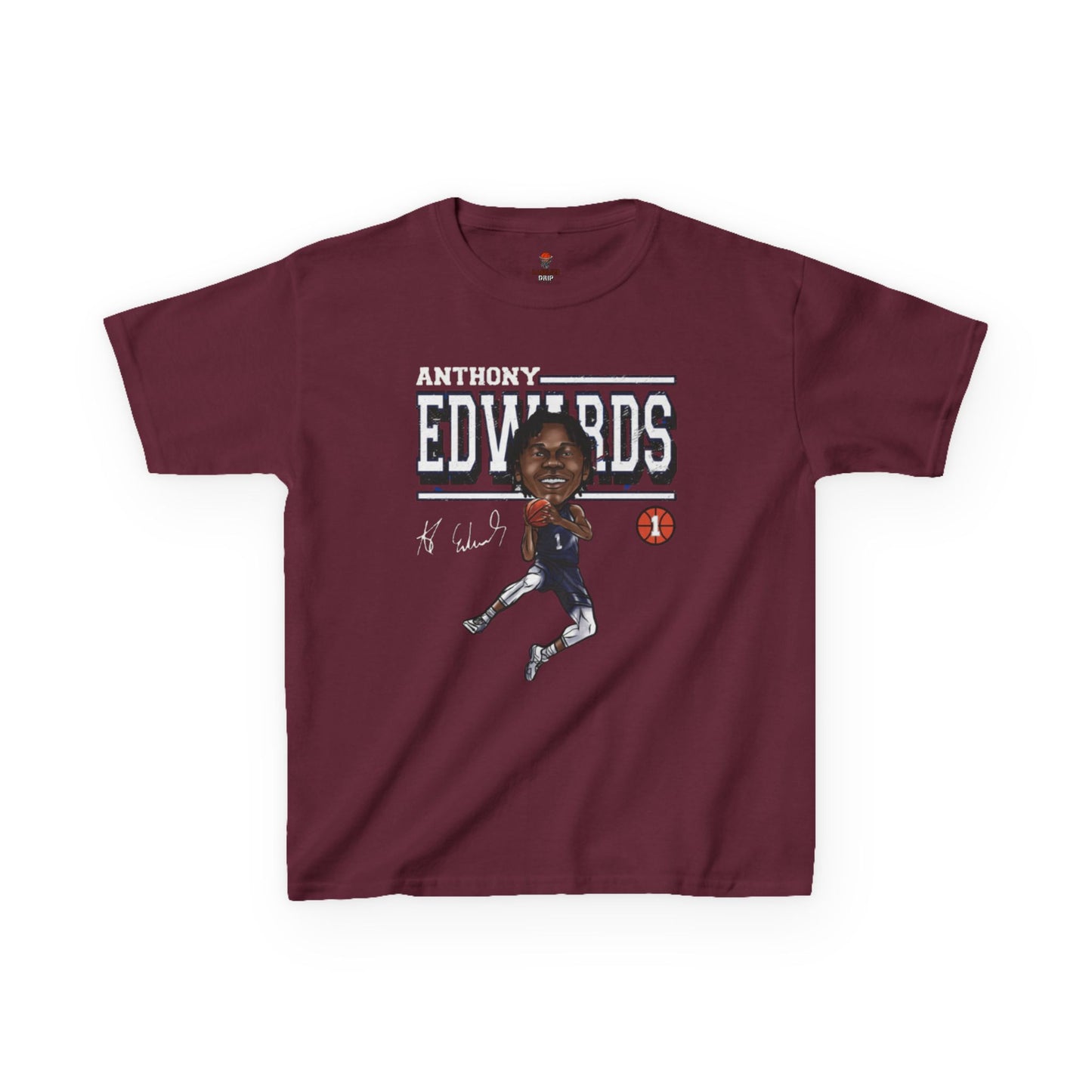 Kids Sporty Graphic Tee, Basketball Fan Shirt, Anthony Edwards Tee, Kids Casual Wear, Sports Gift, Youth T-Shirt