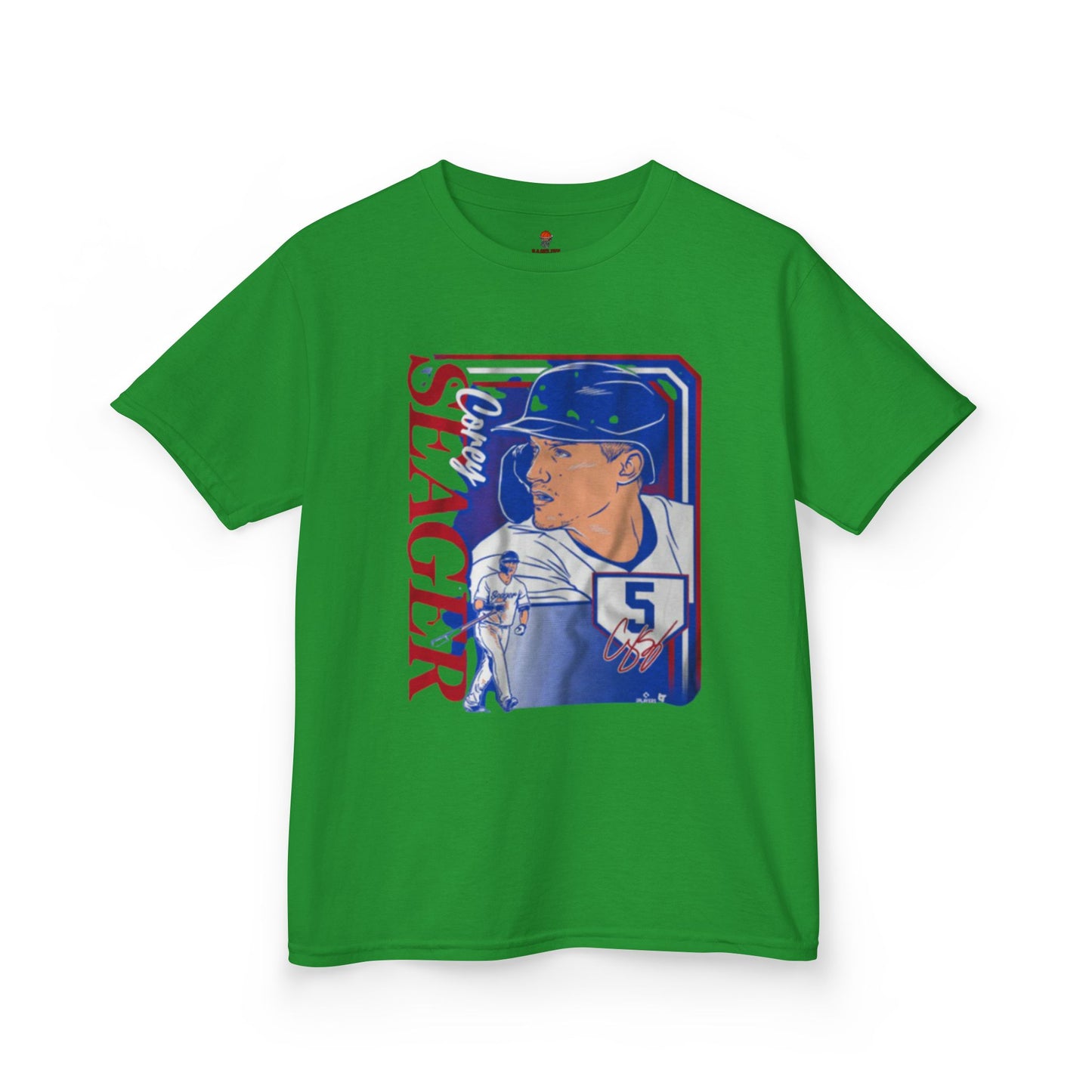 Kids Baseball Seager Graphic Tee, Fun Summer Shirt, Sports Fan Gift, Boys Girls Casual Wear, Birthday Party Outfit, Spring/Summer Style