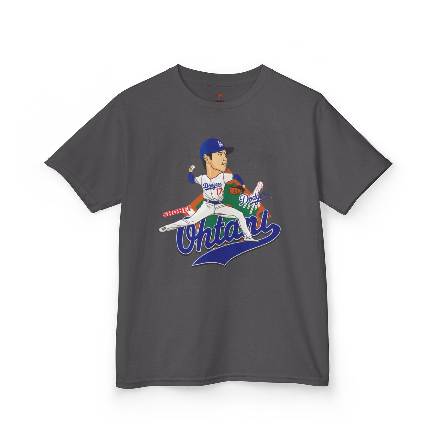 Kids Baseball Ohtani Tee, Youth Sports Shirt, Childrens Team Apparel, Baseball Fan Gift, Activewear for Boys and Girls