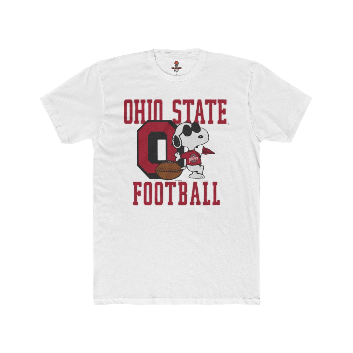 Adult Ohio State Football Unisex Cotton Crew Tee, Sports Fan Shirt, Game Day Apparel, College Football T-Shirt, Unique Gift for Buckeye Fans