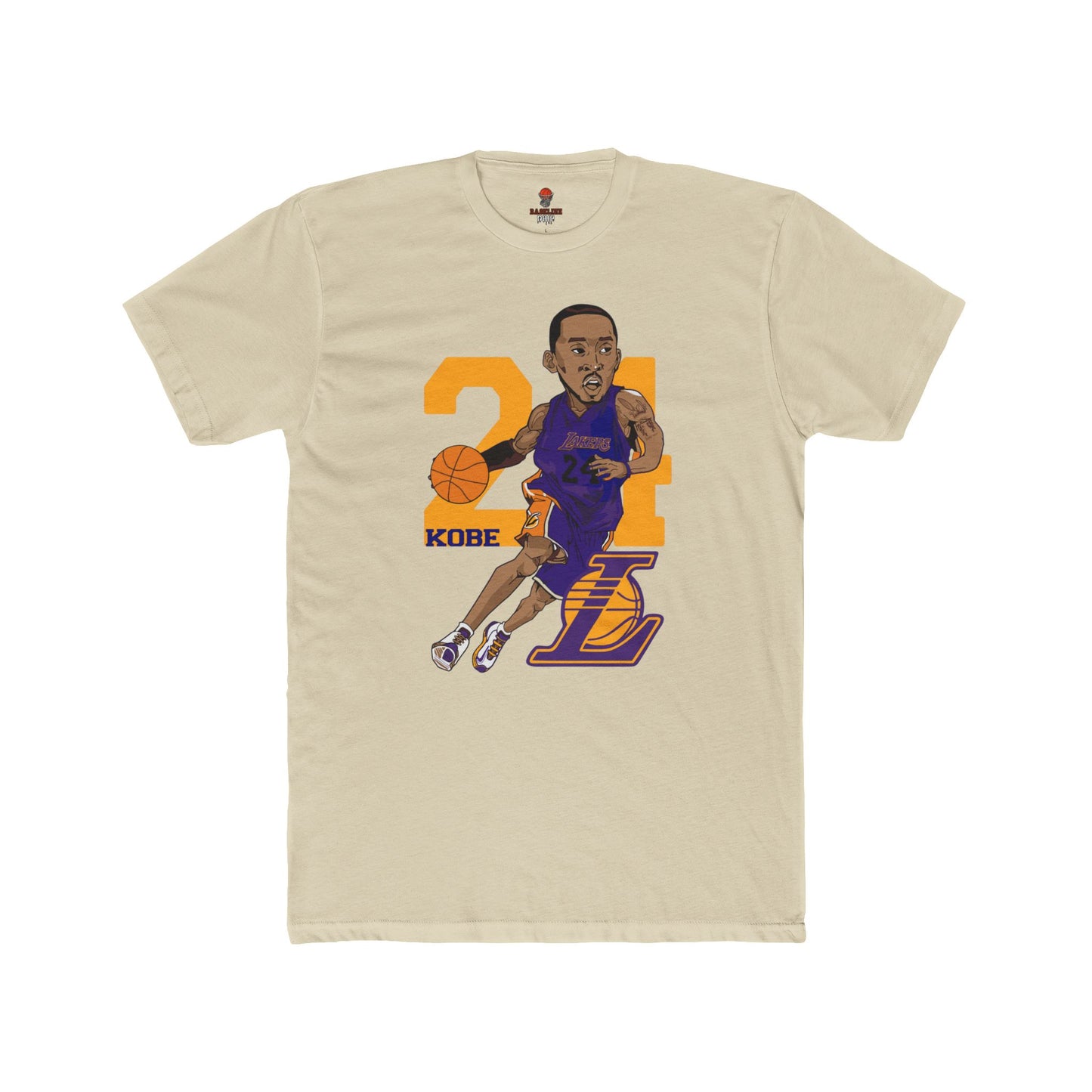 Adult Kobe Bryant Unisex Cotton Crew Tee, Basketball Fan Shirt, Retro Graphic Tee