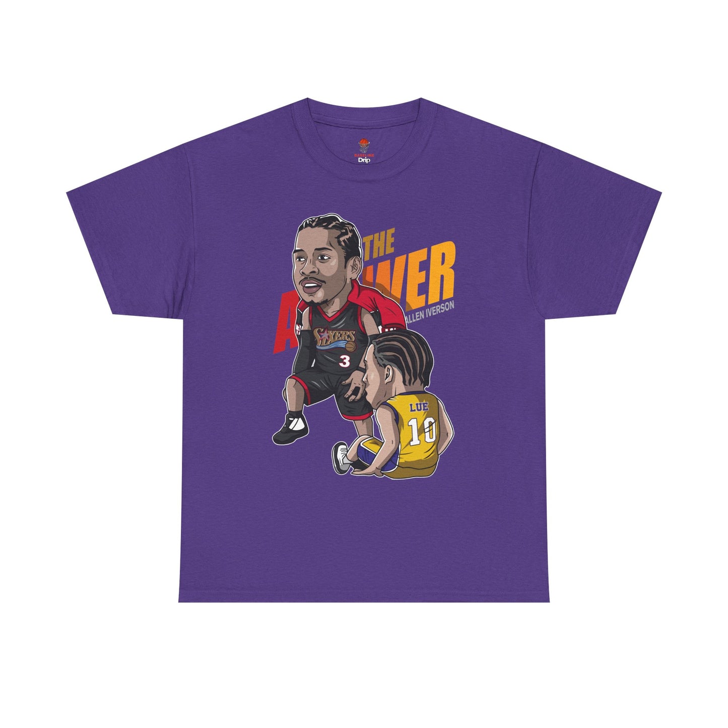 Adult The Answer Stepover Retro Unisex Heavy Cotton Tee - Basketball Inspired Apparel