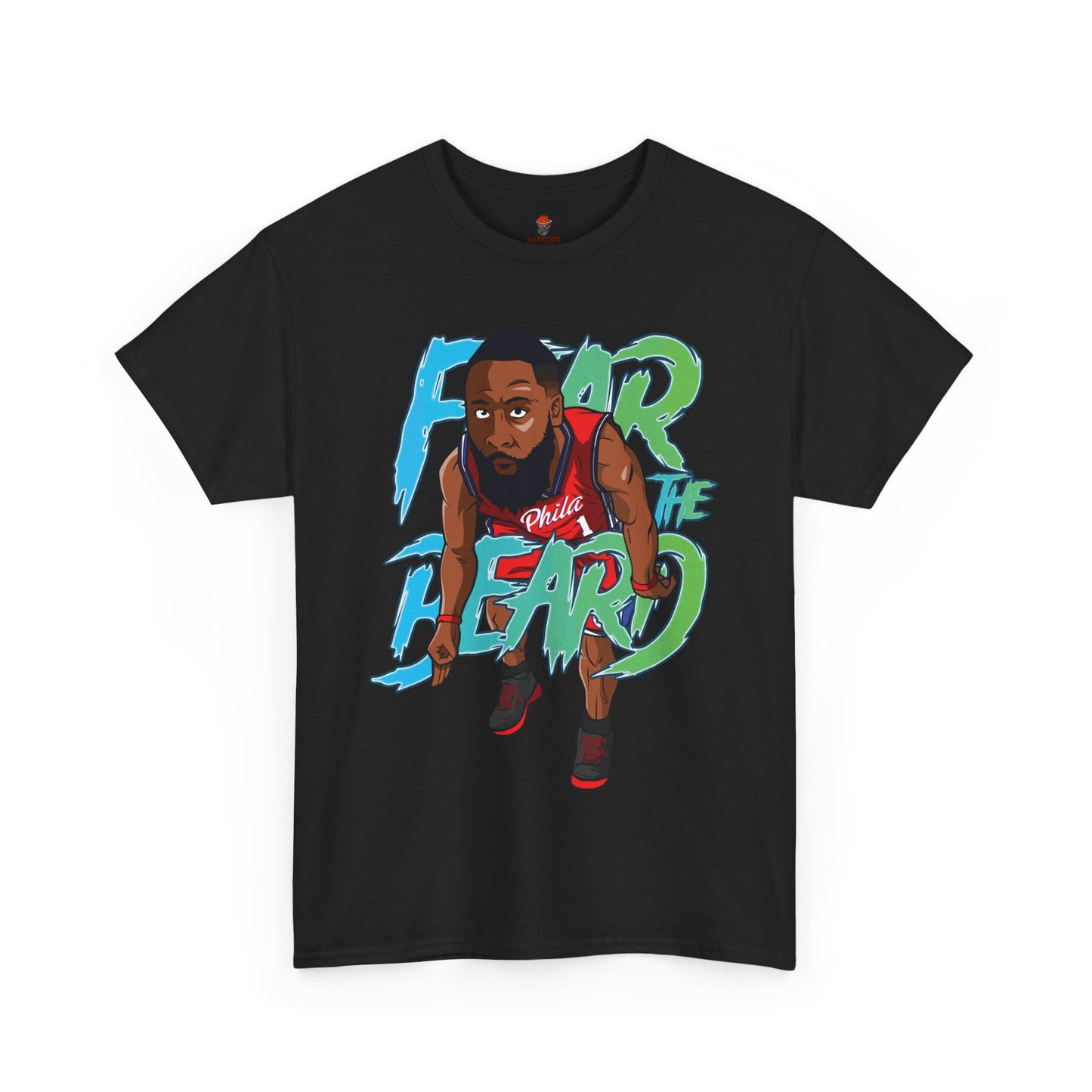 Adult Fear The Beard Harden Unisex Heavy Cotton Tee - Basketball Inspired Apparel