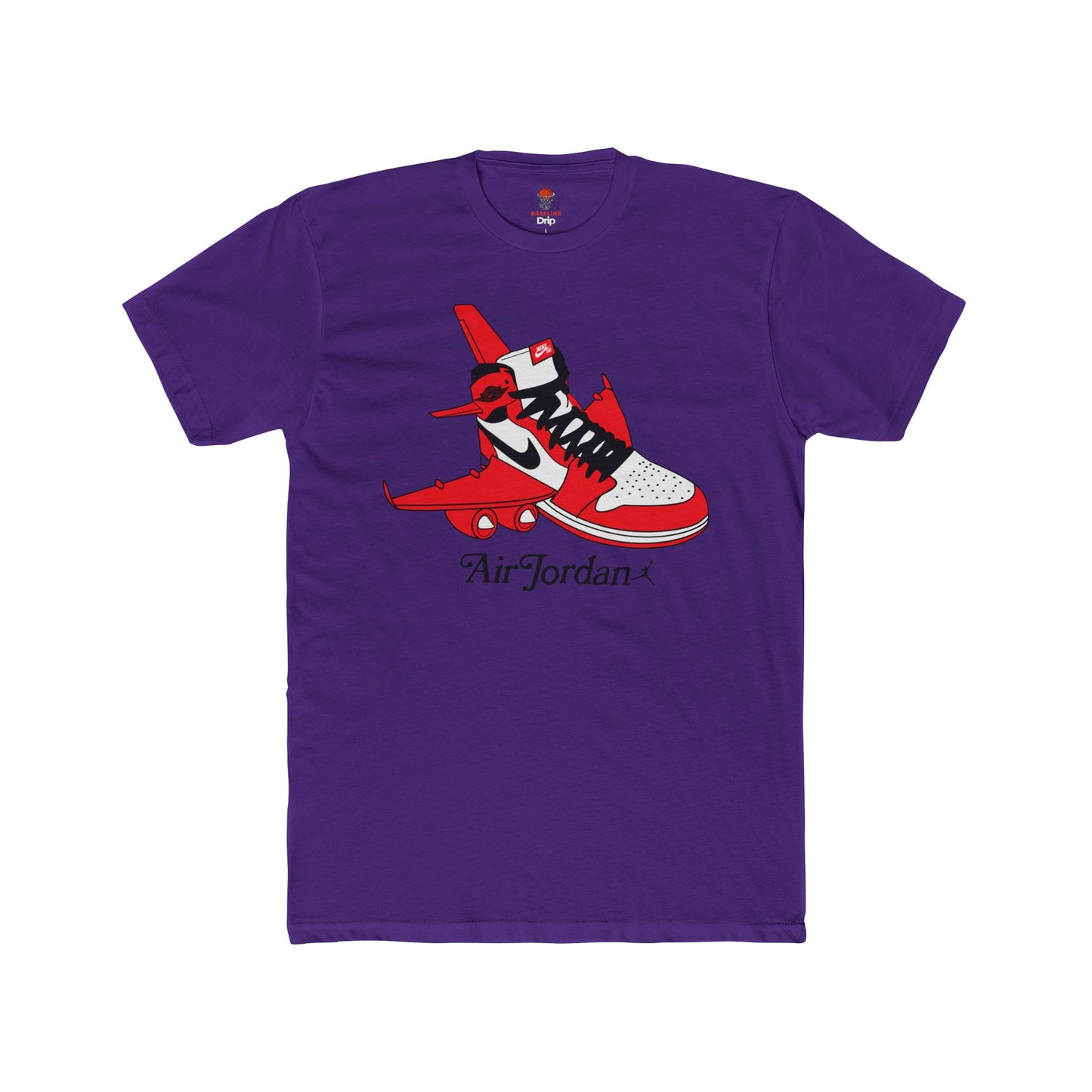 Adult MJ Air Flight Unisex Cotton Crew Tee - Perfect for Basketball Fans