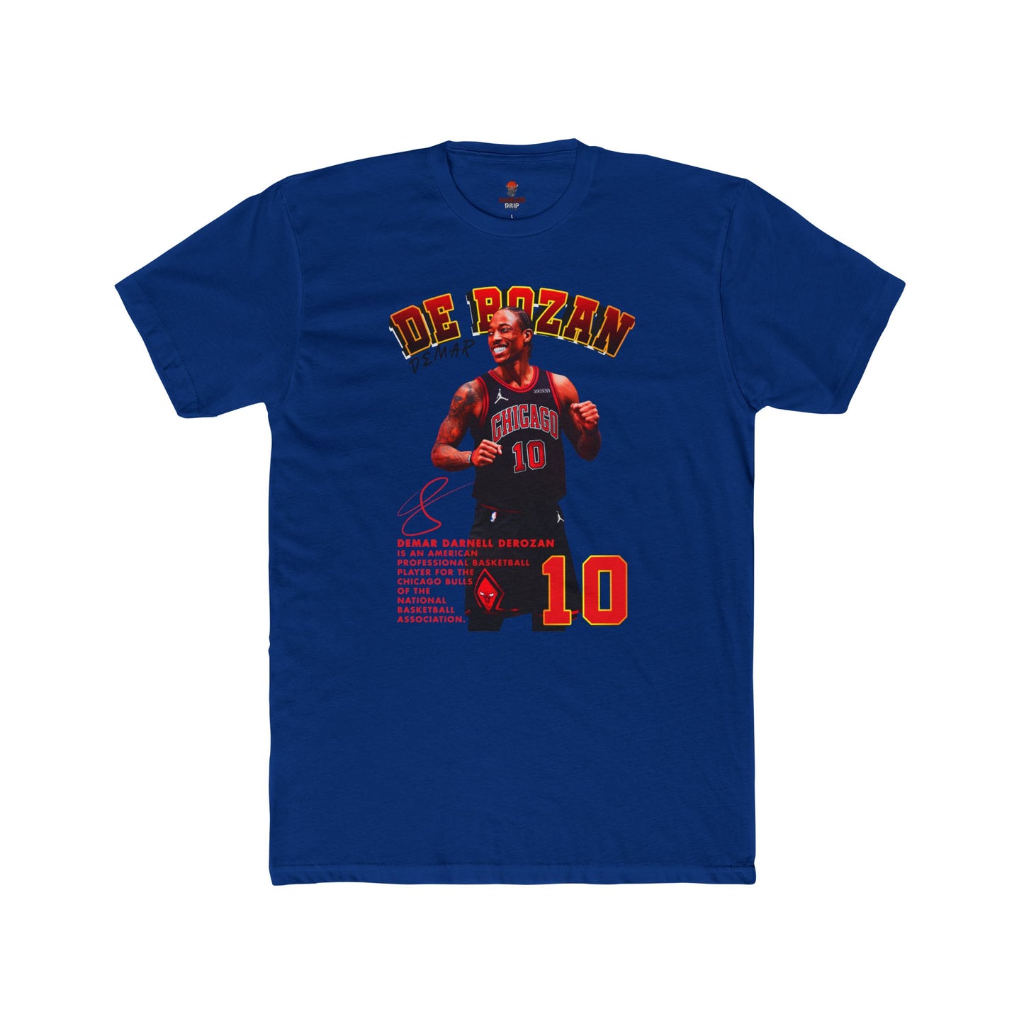 Adult Derozan Basketball Graphic Tee, Unisex Cotton Crew Shirt, Sports Fan Gift, Athletes Apparel, Retro Sportswear, Game Day Top