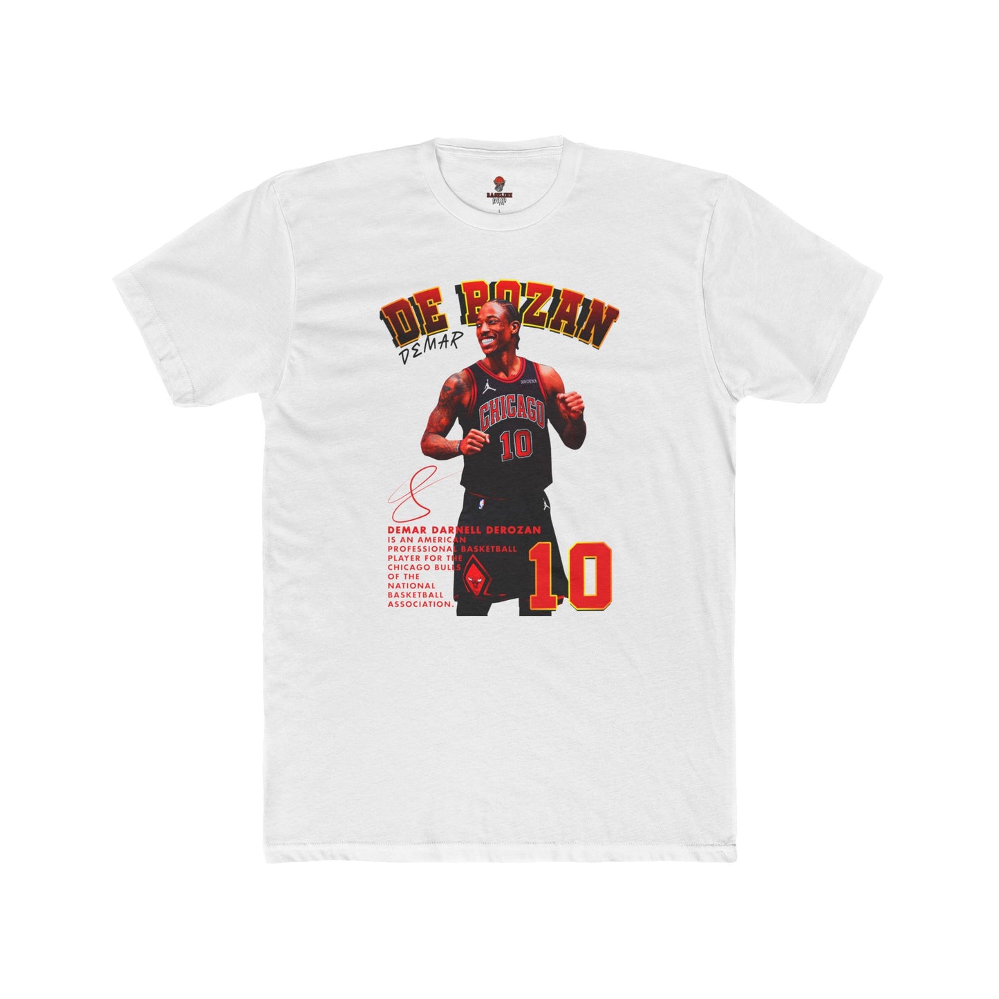 Adult Derozan Basketball Graphic Tee, Unisex Cotton Crew Shirt, Sports Fan Gift, Athletes Apparel, Retro Sportswear, Game Day Top