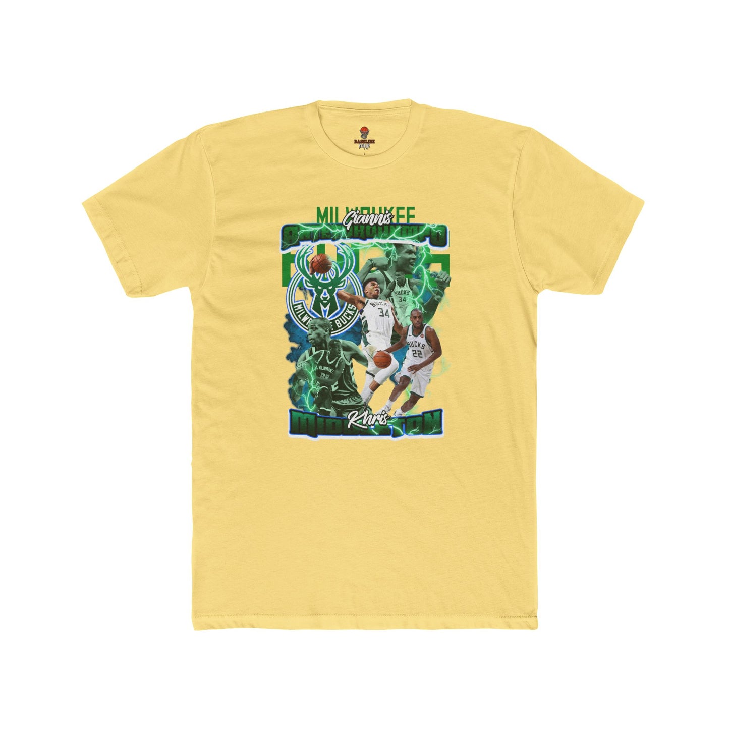 Adult Bucks Basketball Fan Tee, Unisex Cotton Crew T-Shirt, Sports Apparel, Athletic Gift, Retro Graphic Tee