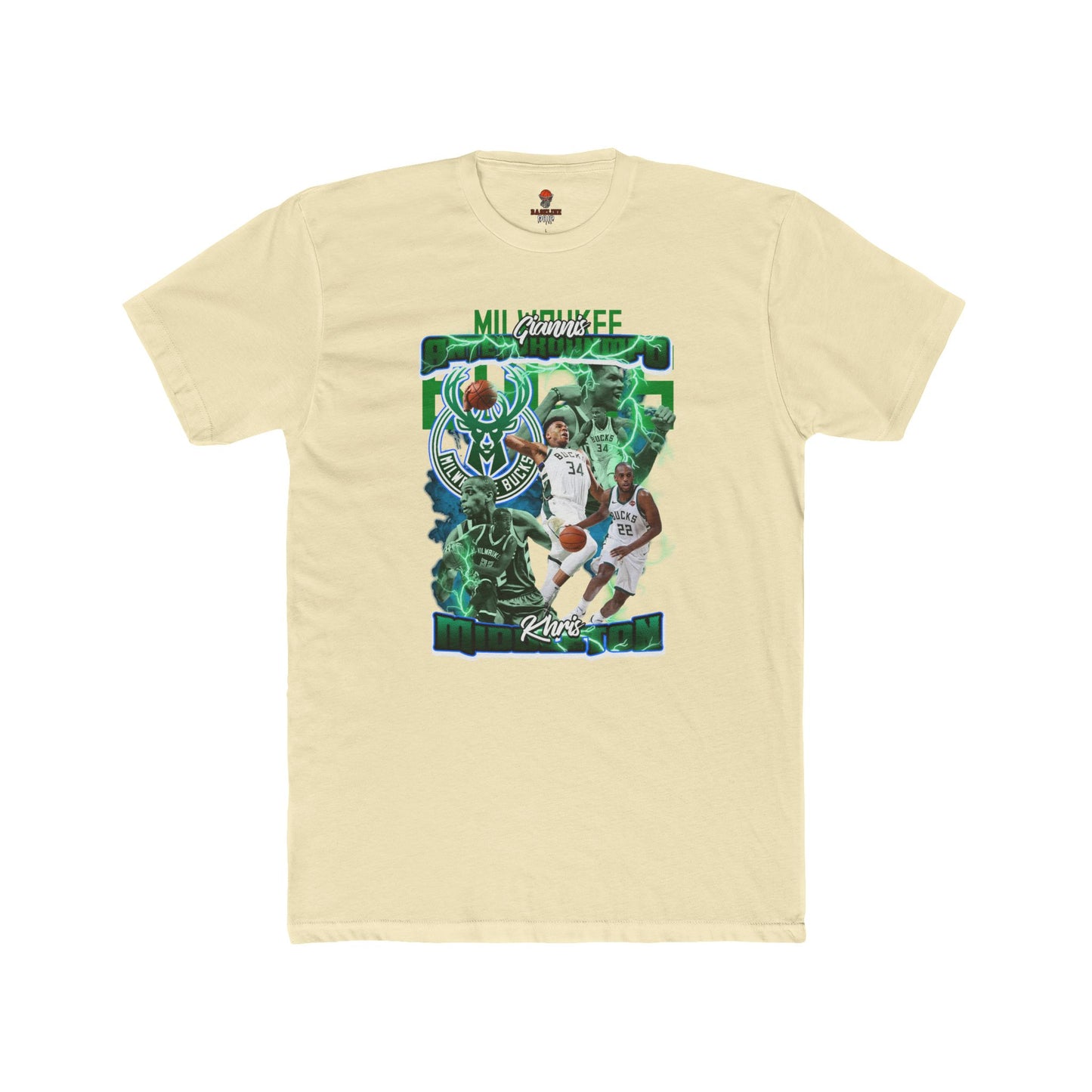 Adult Bucks Basketball Fan Tee, Unisex Cotton Crew T-Shirt, Sports Apparel, Athletic Gift, Retro Graphic Tee