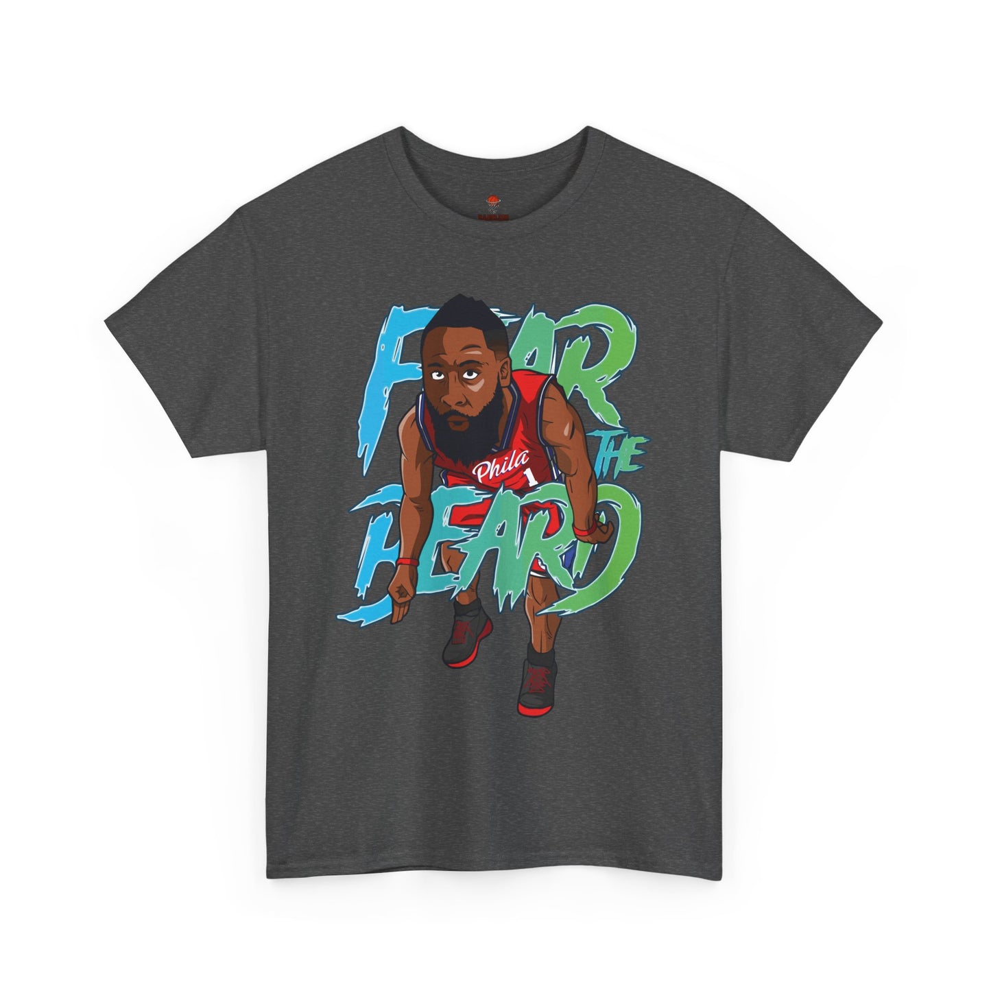 Adult Fear The Beard Harden Unisex Heavy Cotton Tee - Basketball Inspired Apparel