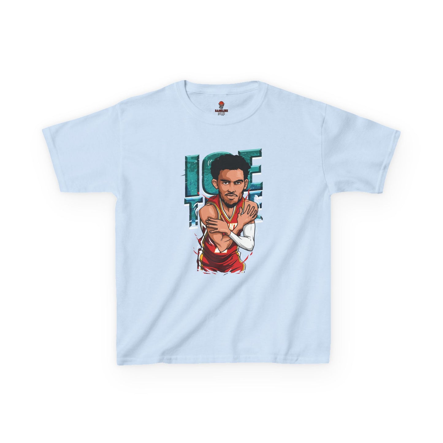 Kids Basketball Tee - Ice Time Unisex Cotton Crew