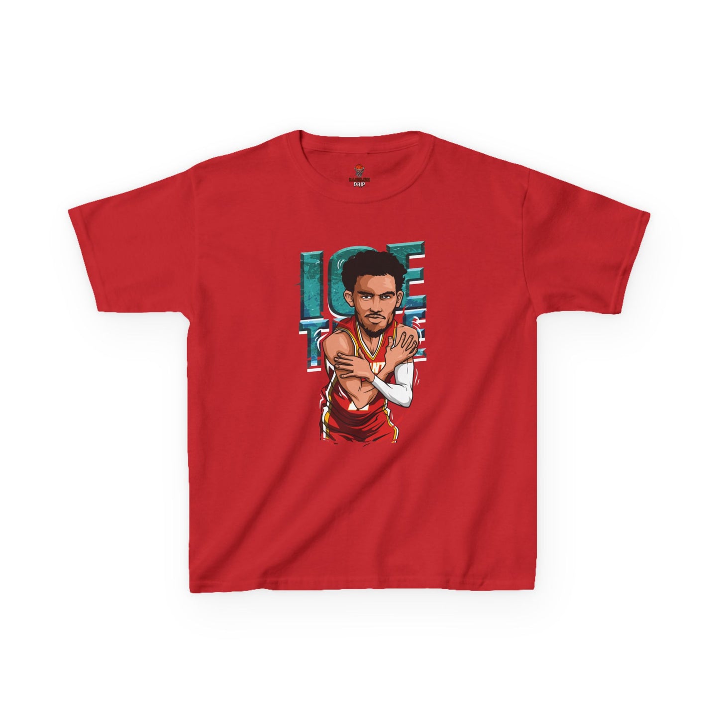 Kids Basketball Tee - Ice Time Unisex Cotton Crew
