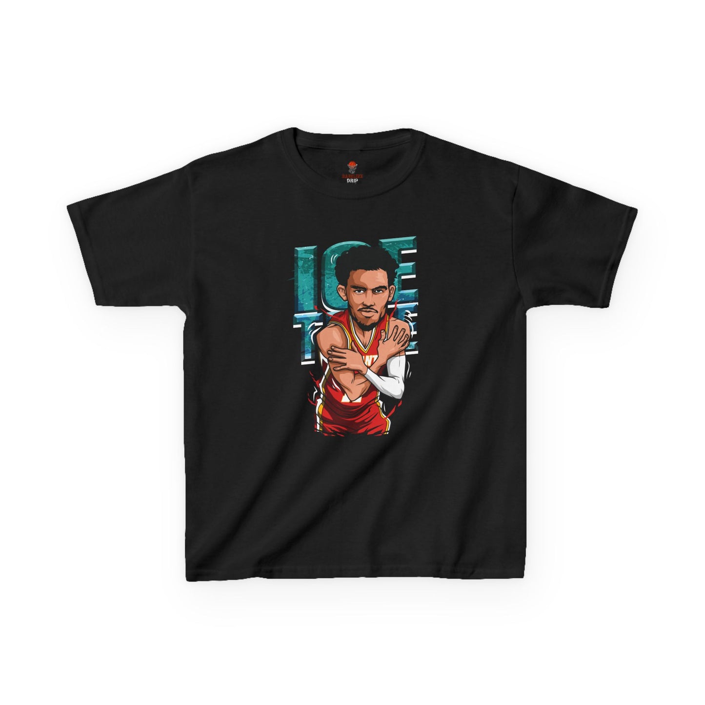 Kids Basketball Tee - Ice Time Unisex Cotton Crew