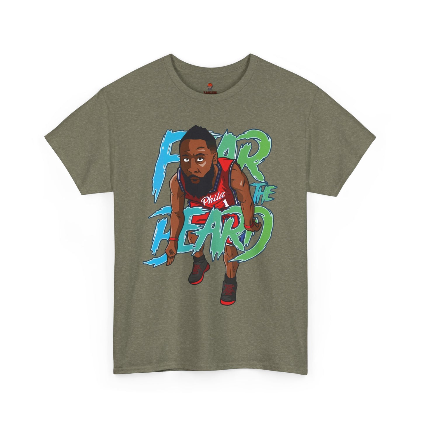Adult Fear The Beard Harden Unisex Heavy Cotton Tee - Basketball Inspired Apparel