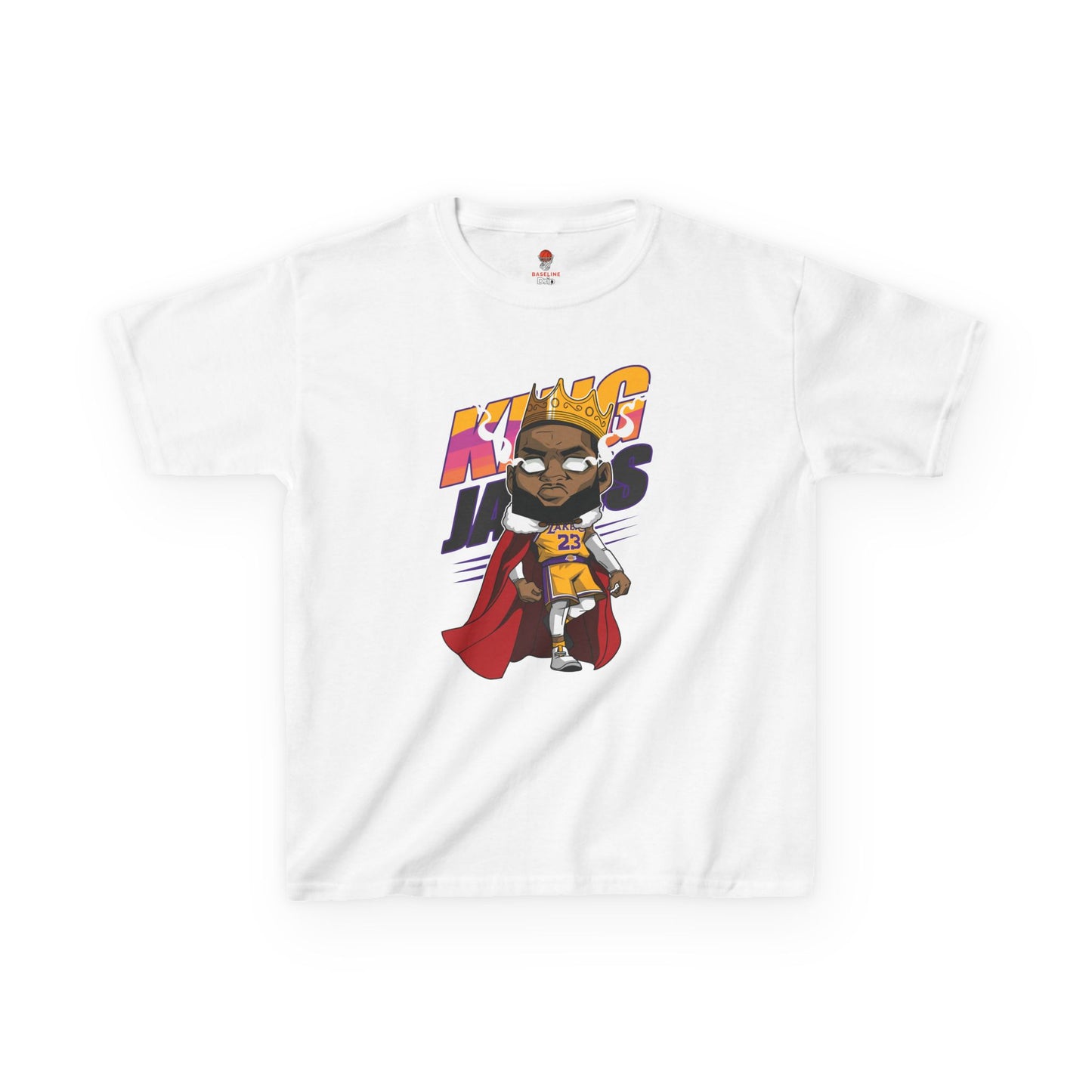 Kids King James Graphic Tee - Perfect Gift for Young Fans!