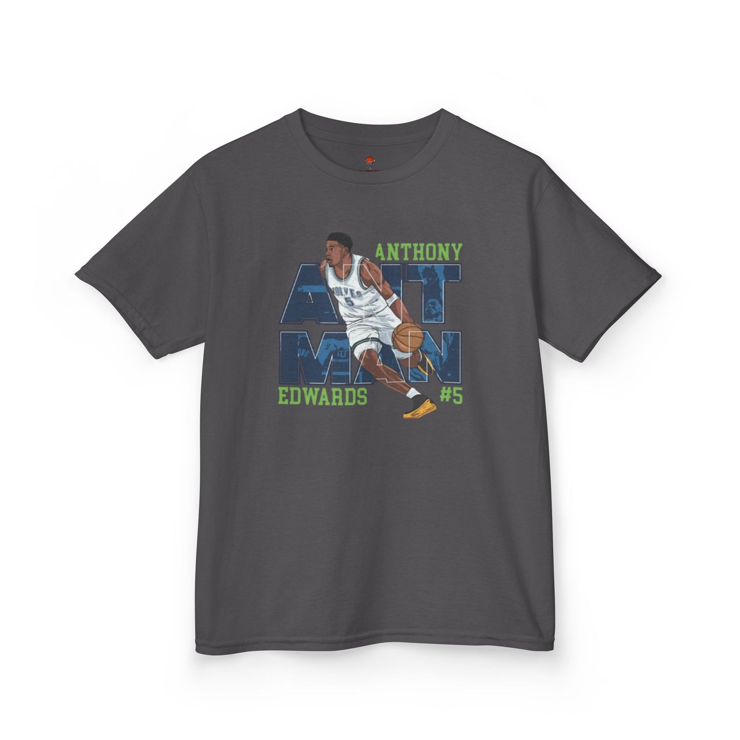 Kids Basketball Fan Tee, Kids Sport Shirt, Anthony Edwards #5 Jersey, Basketball Clothing, Personalized Kids Apparel
