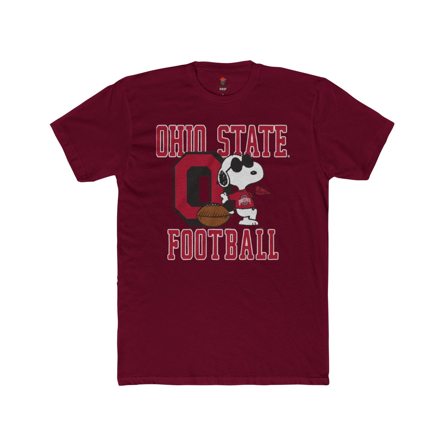 Adult Ohio State Football Unisex Cotton Crew Tee, Sports Fan Shirt, Game Day Apparel, College Football T-Shirt, Unique Gift for Buckeye Fans