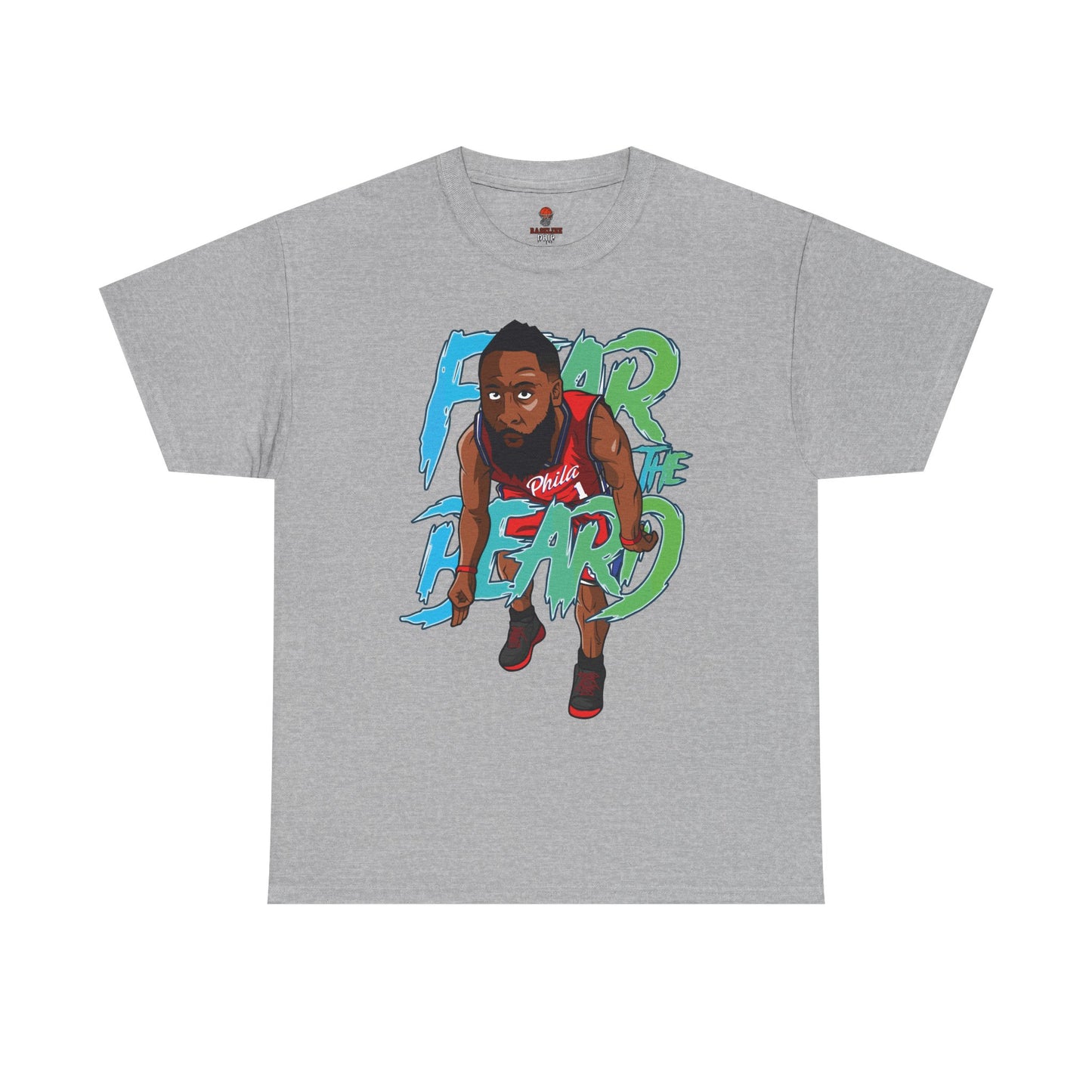 Adult Fear The Beard Harden Unisex Heavy Cotton Tee - Basketball Inspired Apparel