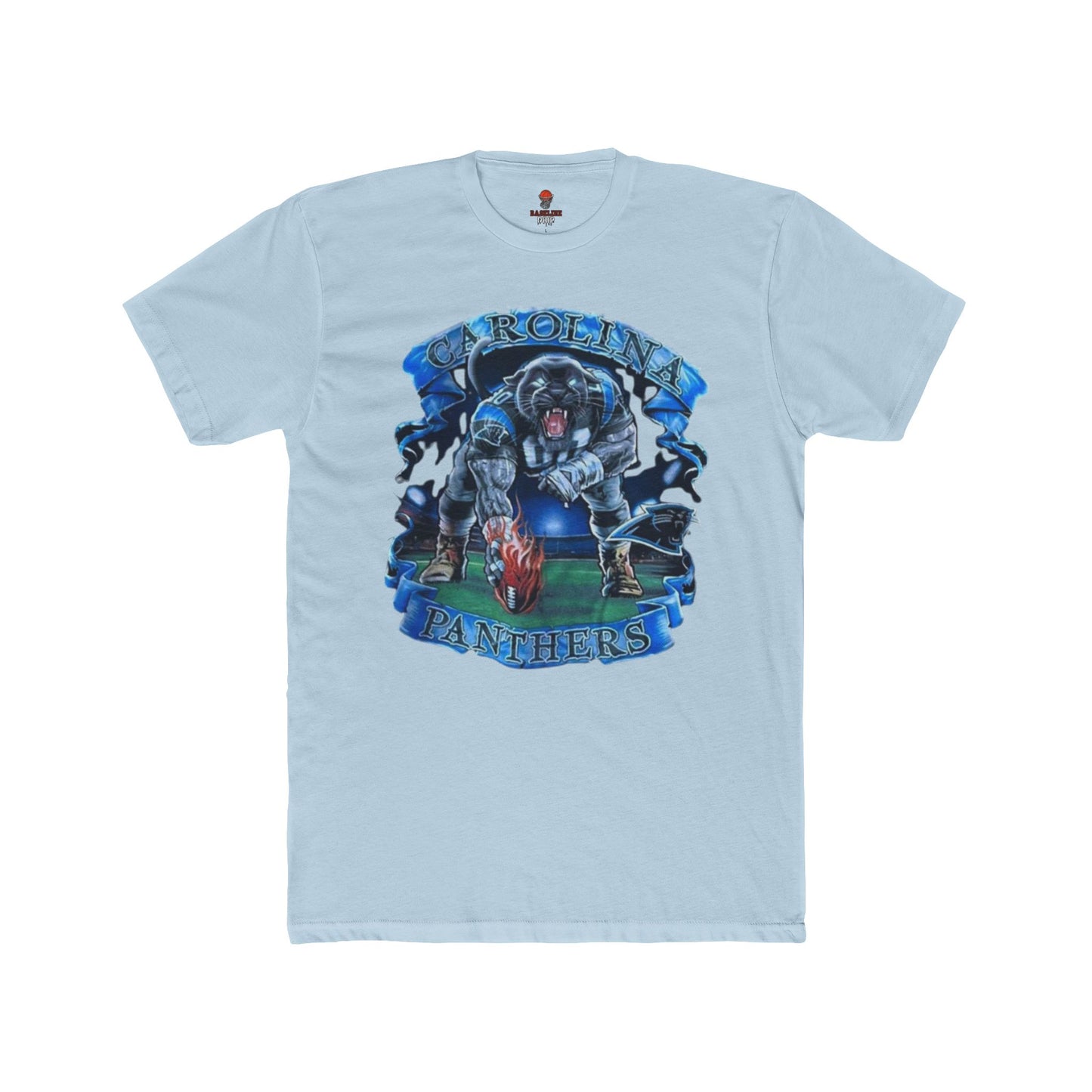 Adult Unisex Cotton Crew Tee with Panther Design, Casual Shirt, Gift for Sports Fans, Graphic Tee, Everyday Wear, Team Apparel